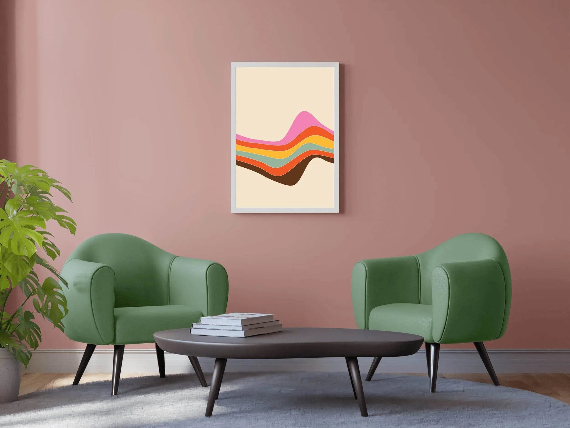 Colored Line Drawing Wall Art - beink online art store
