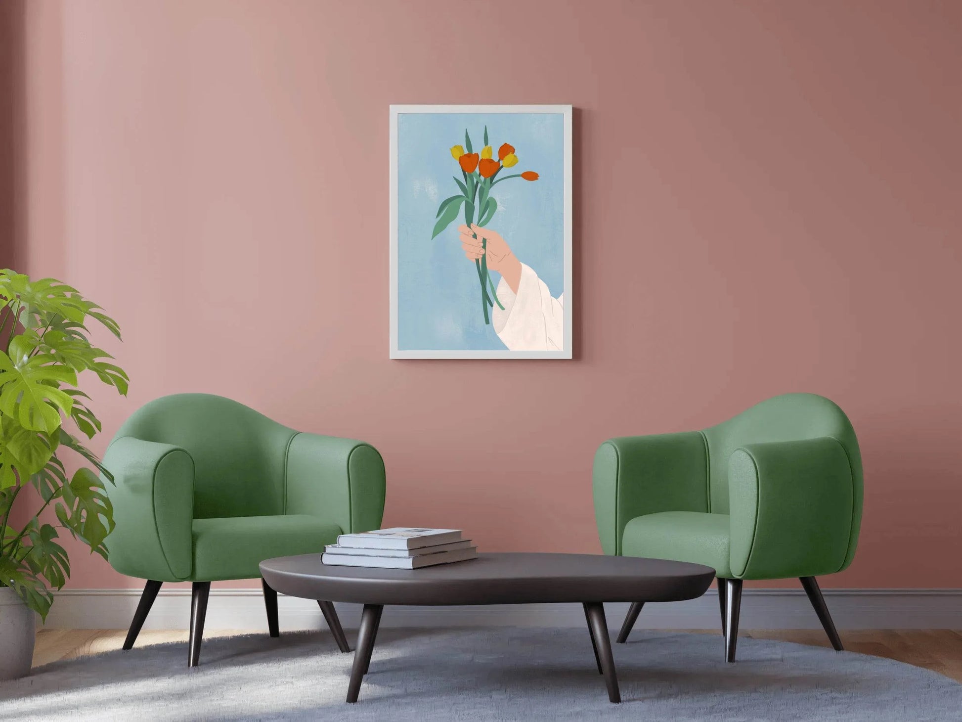 Bouquet in Hand Wall Art - beink online art store