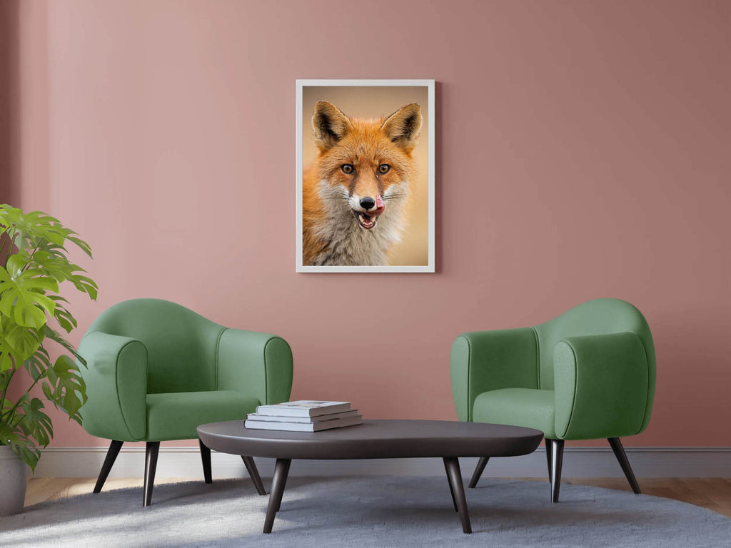 Japanese Red Fox Animal Wall Art - beink online art store