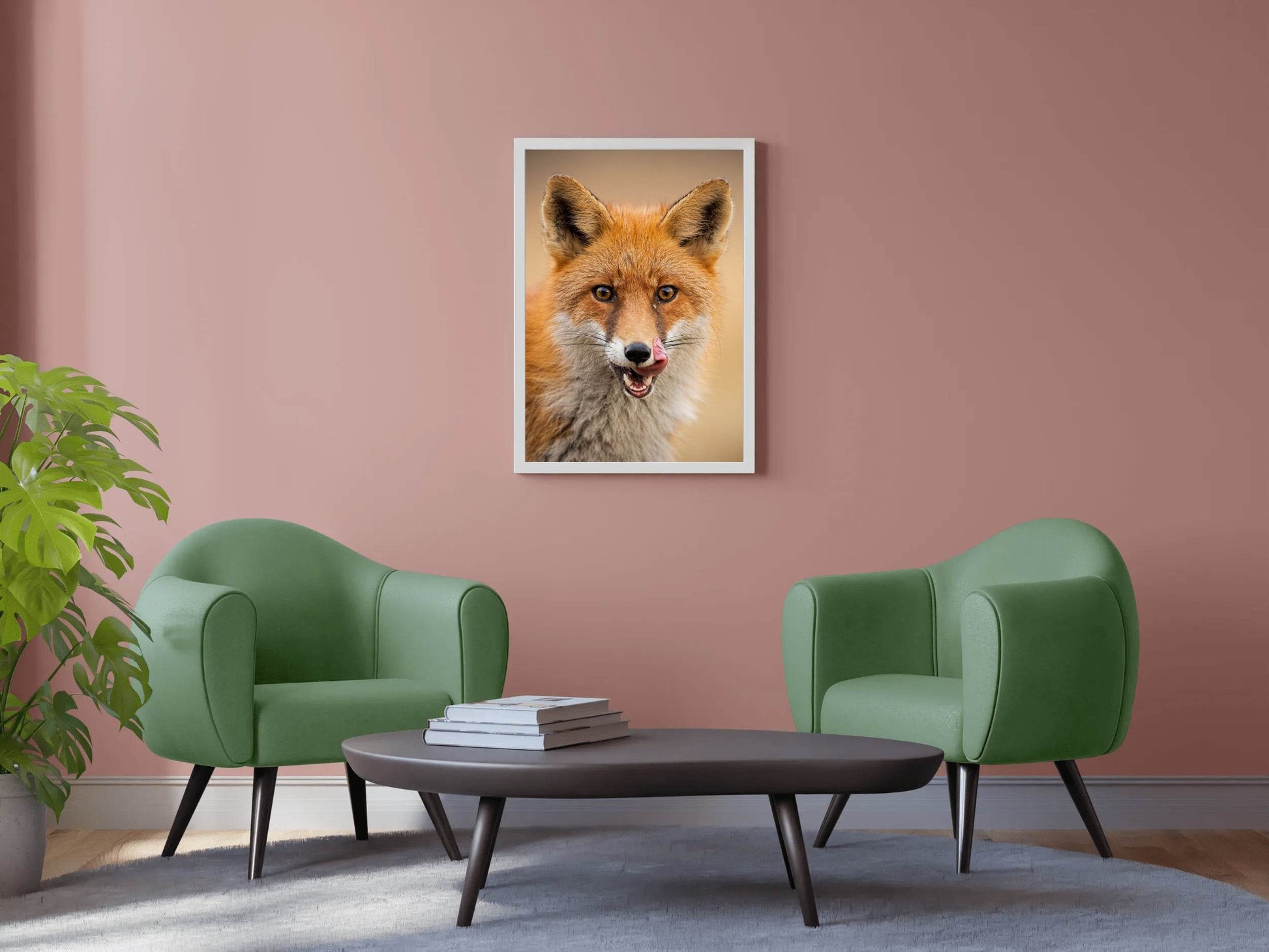 Japanese Red Fox Animal Wall Art - beink online art store