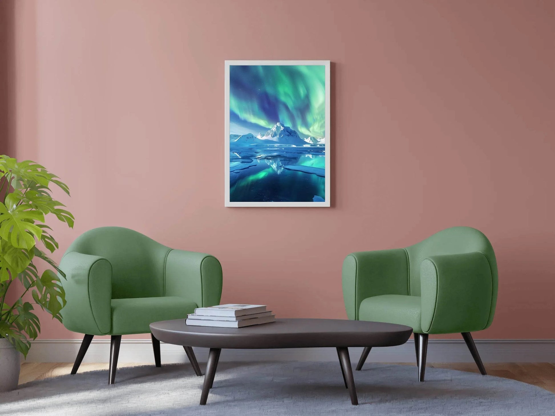 Arctic Aurora Reflection Wall Art - beink online art store