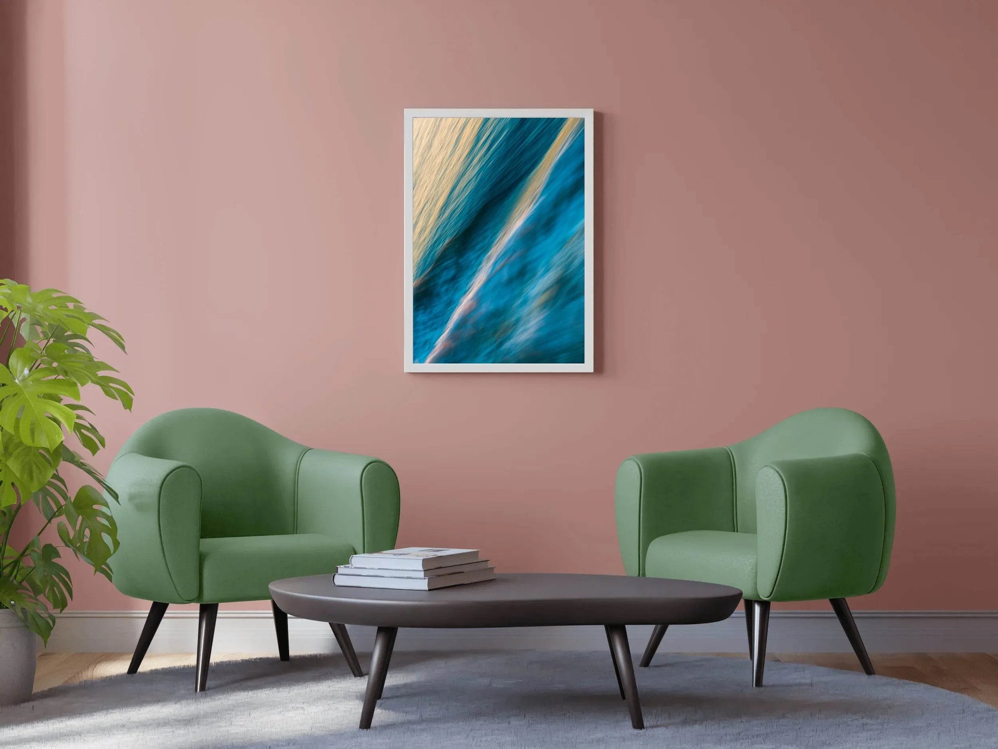 Sea Waves Abstract Wall Art - beink online art store