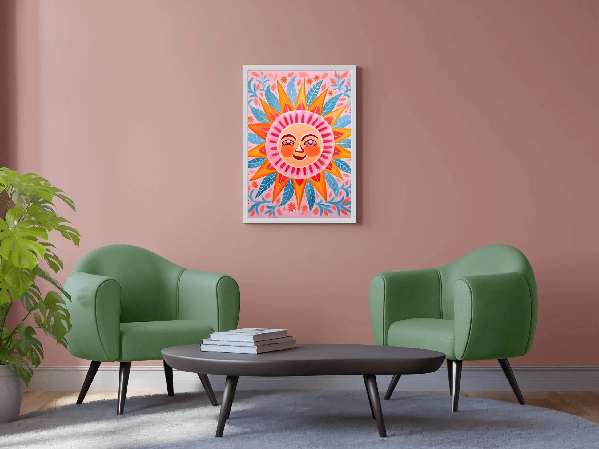 Mystical Smiling Sun Wall Art - beink online art store