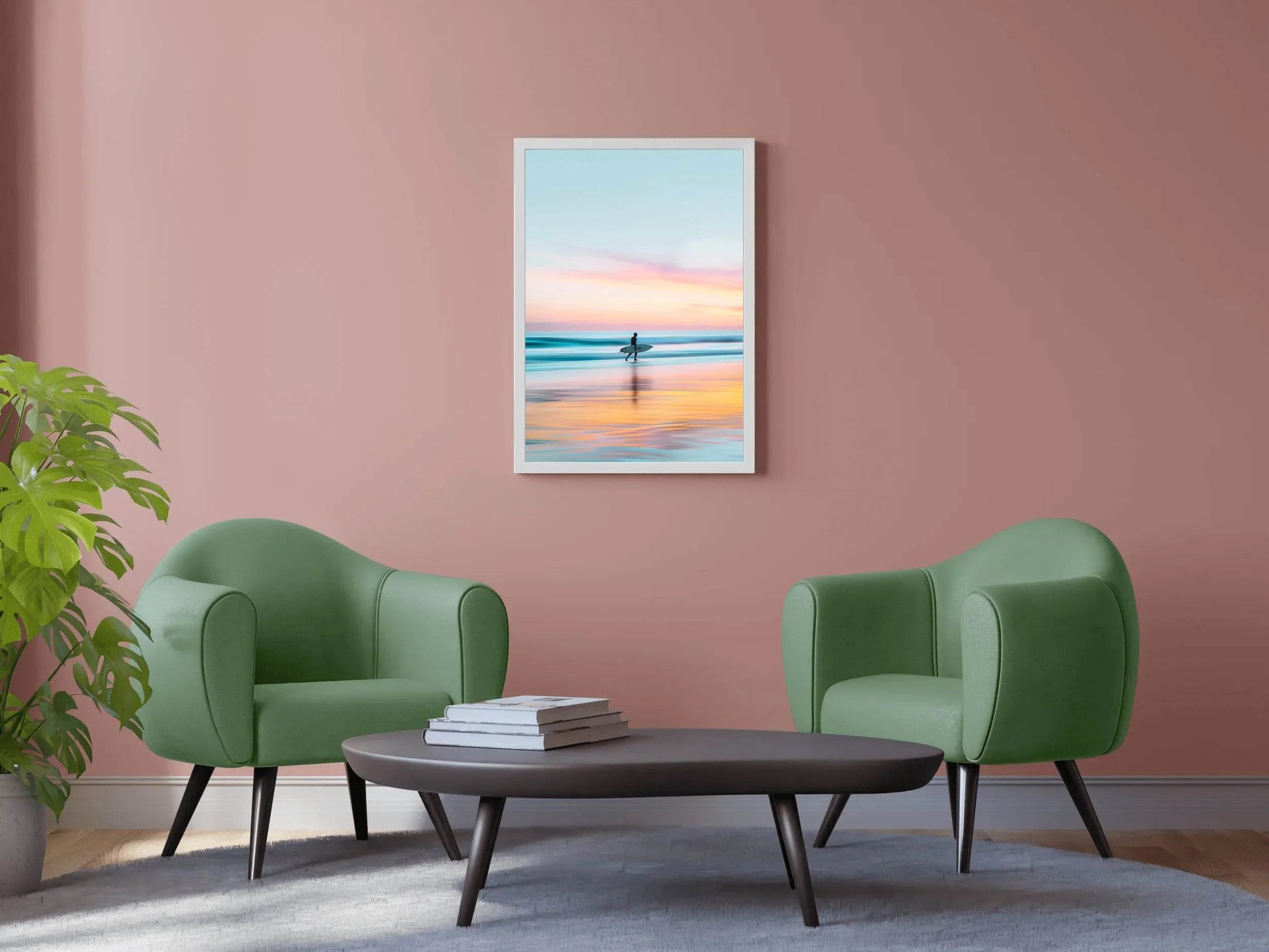 Sunset the Beach Wll Art - beink online art store
