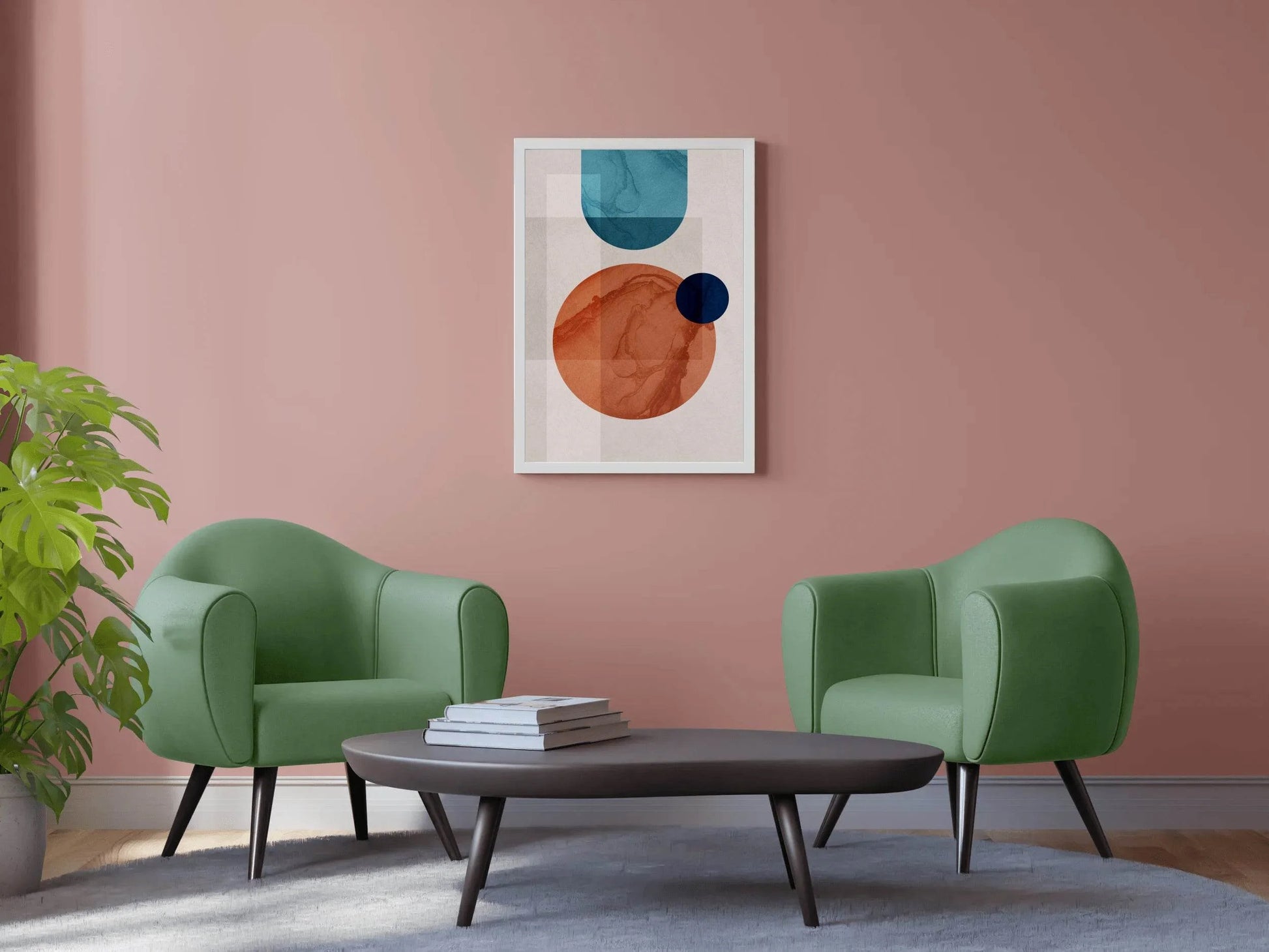 Creative Geomtric Shape Abstract Wall Art - beink online art store