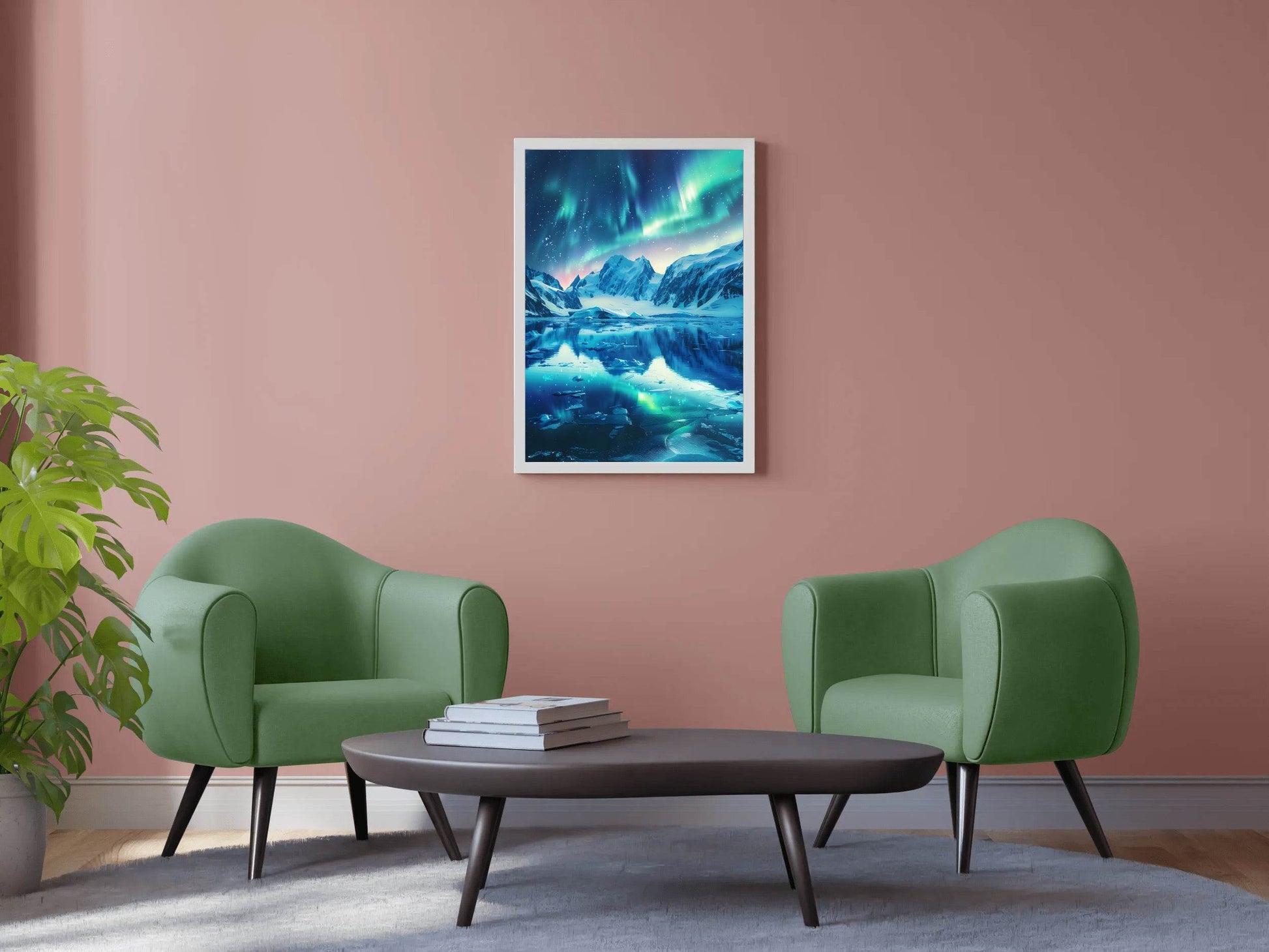 View Of The Northern Lights from lakes - beink online art store
