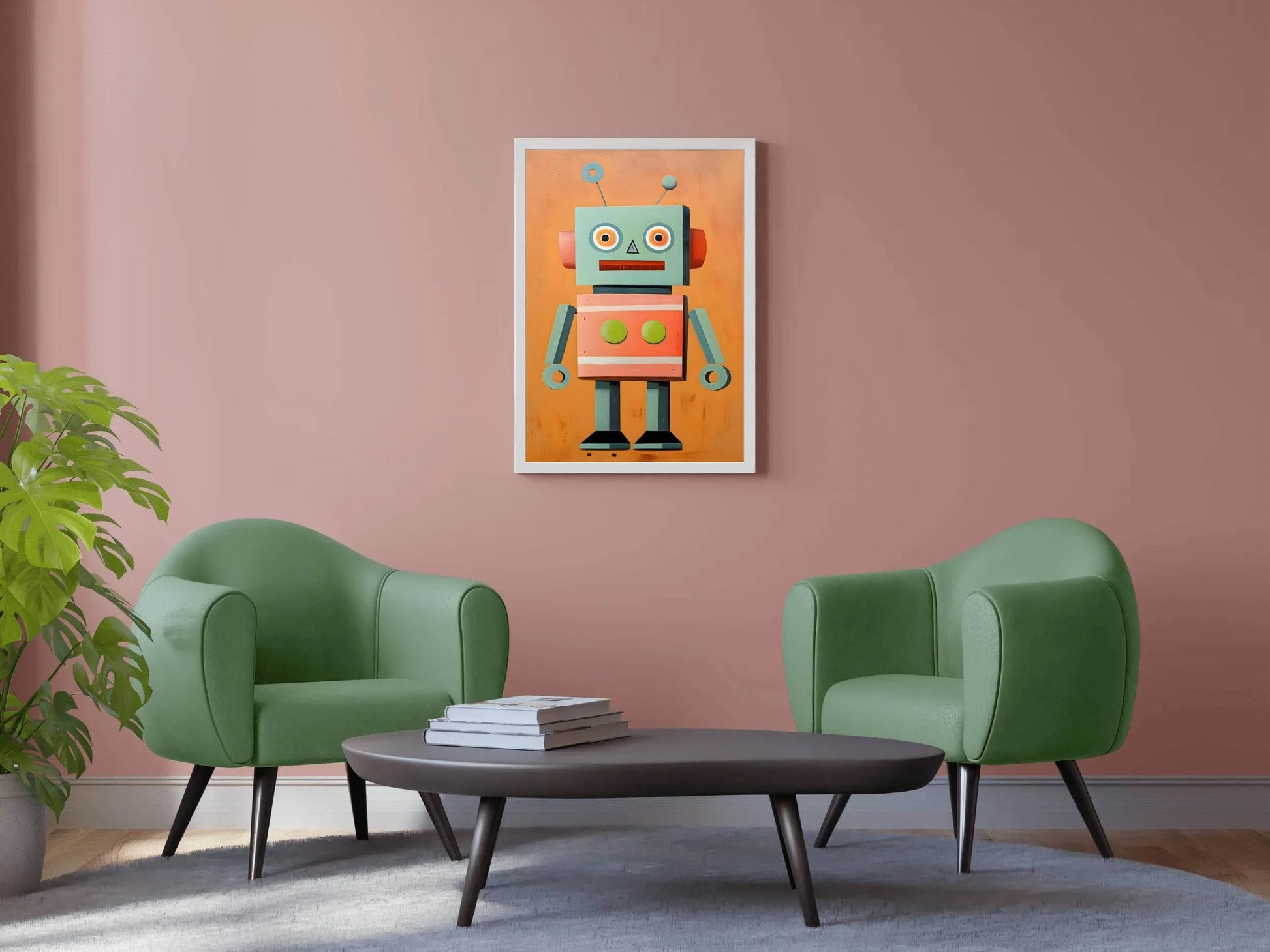 Vintage Toy Robot Kids Wall Art - beink online art store