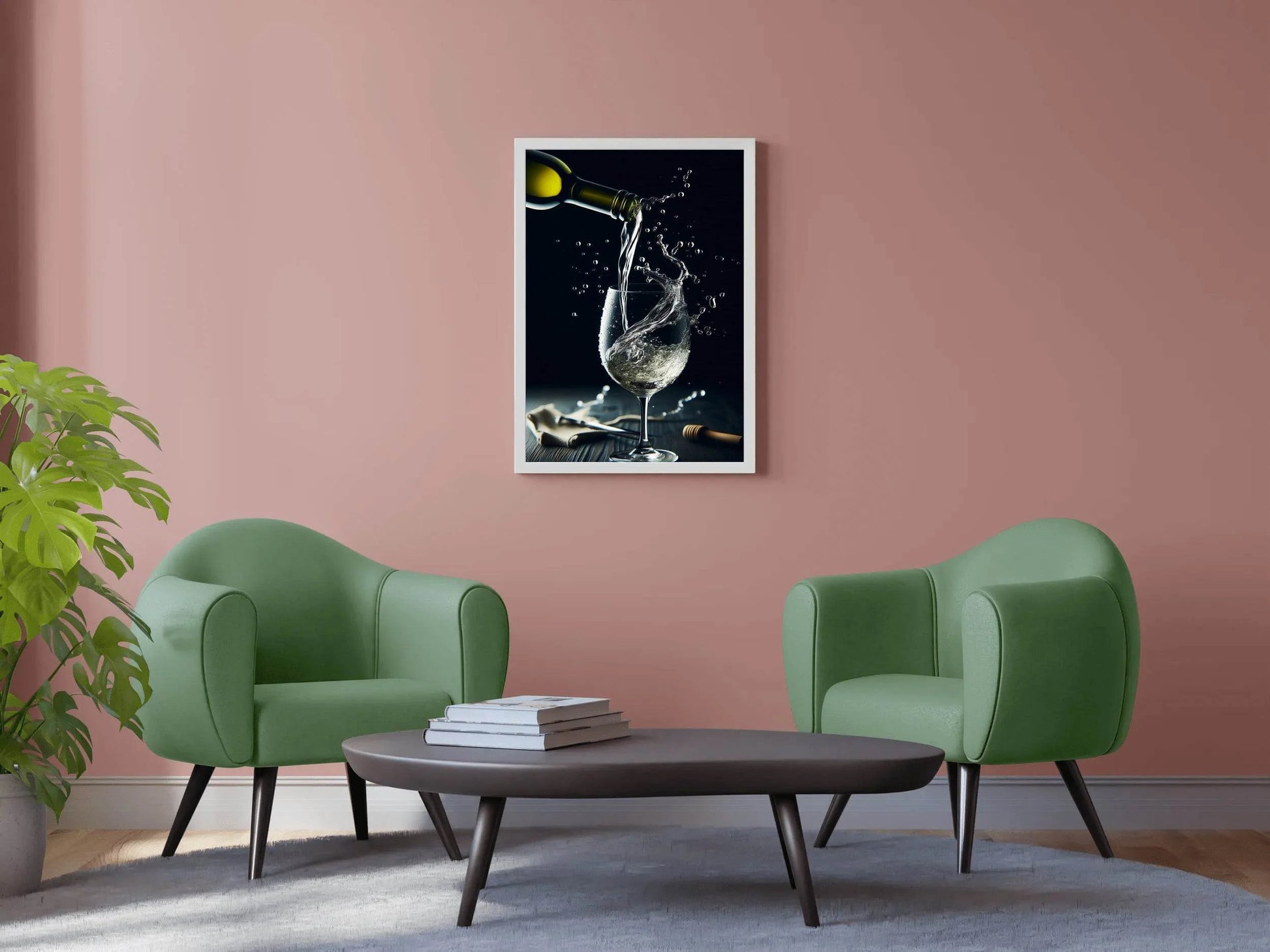 Pouring a Drink Into a Glass Wall Art - beink online art store