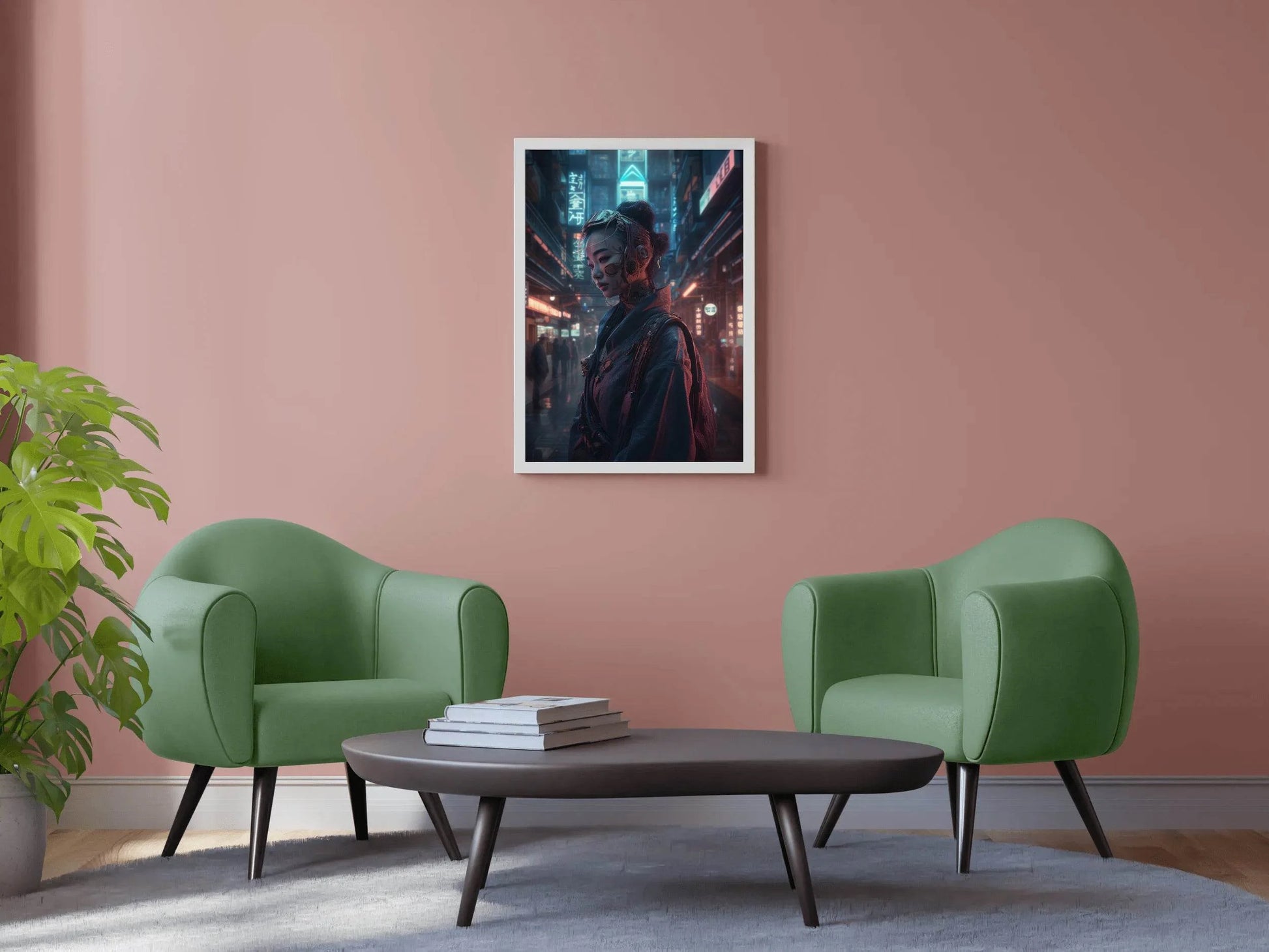 Gril Cyberpunk Citizen Wall Art - beink online art store