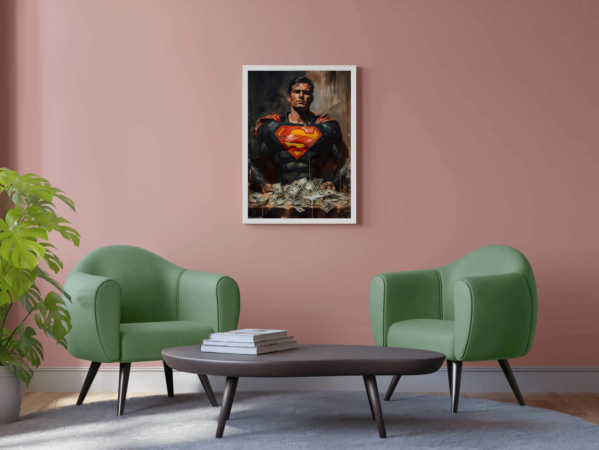 Premium Painting of Superman - beink online art store