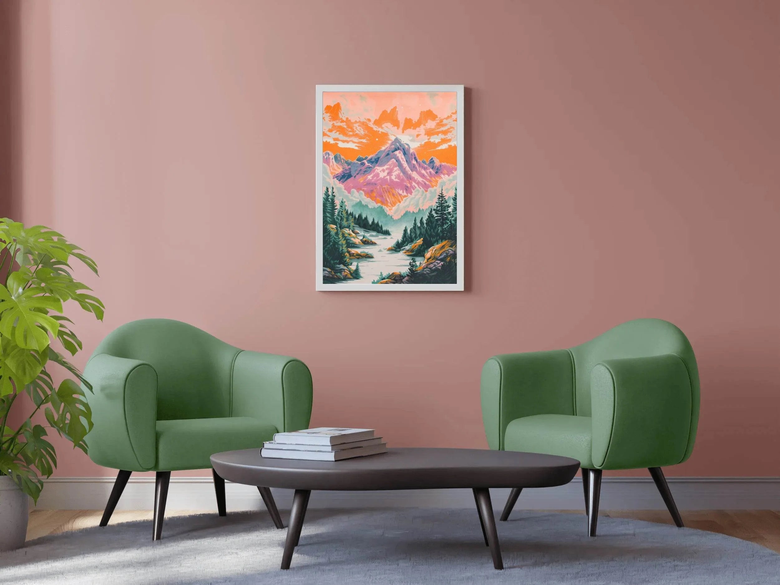 Sunset Serendipity in Mountains Wall Art - beink online art store