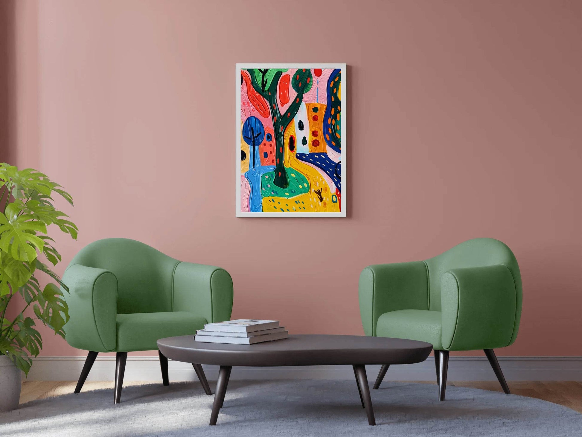 Colorful Landscape Digital Art - beink online art store