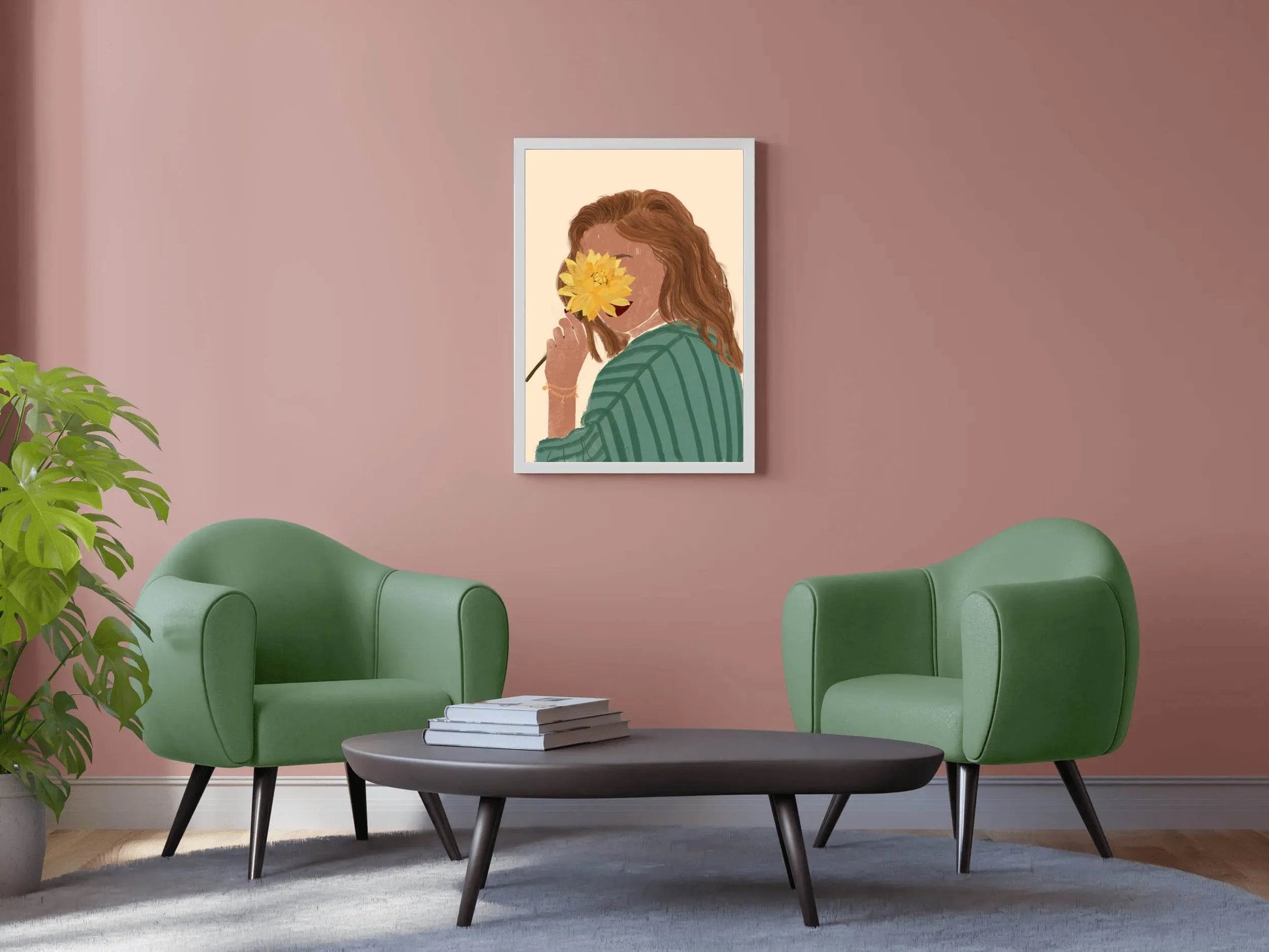 Place The Chrysanthemum on Her Face Wall Art - beink online art store