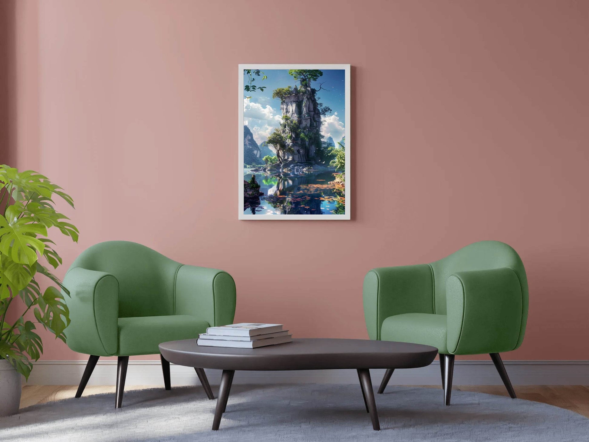 Emerald Lake Trees Wall Art - beink online art store