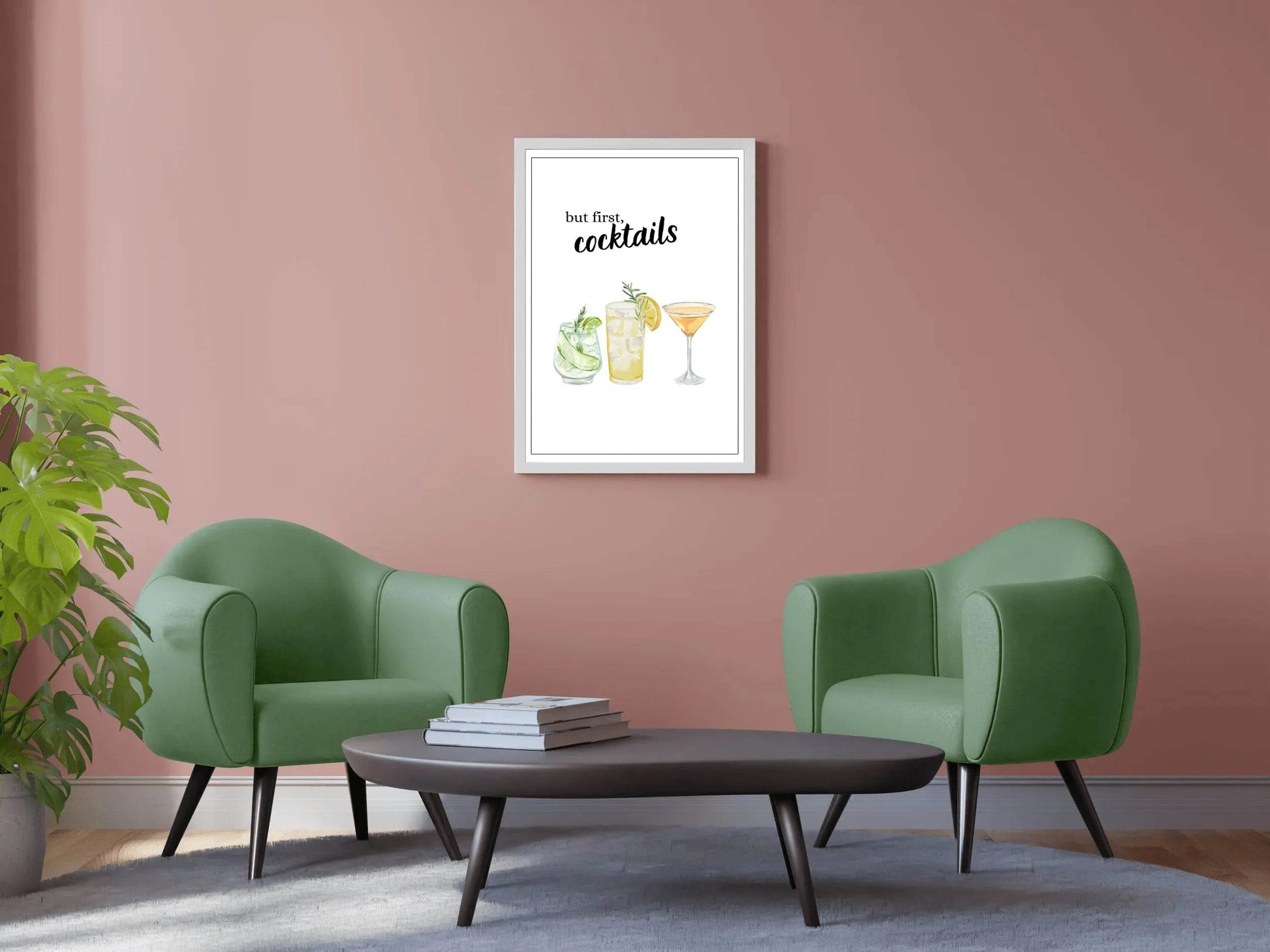 But First Cocktails Wall Art - beink online art store