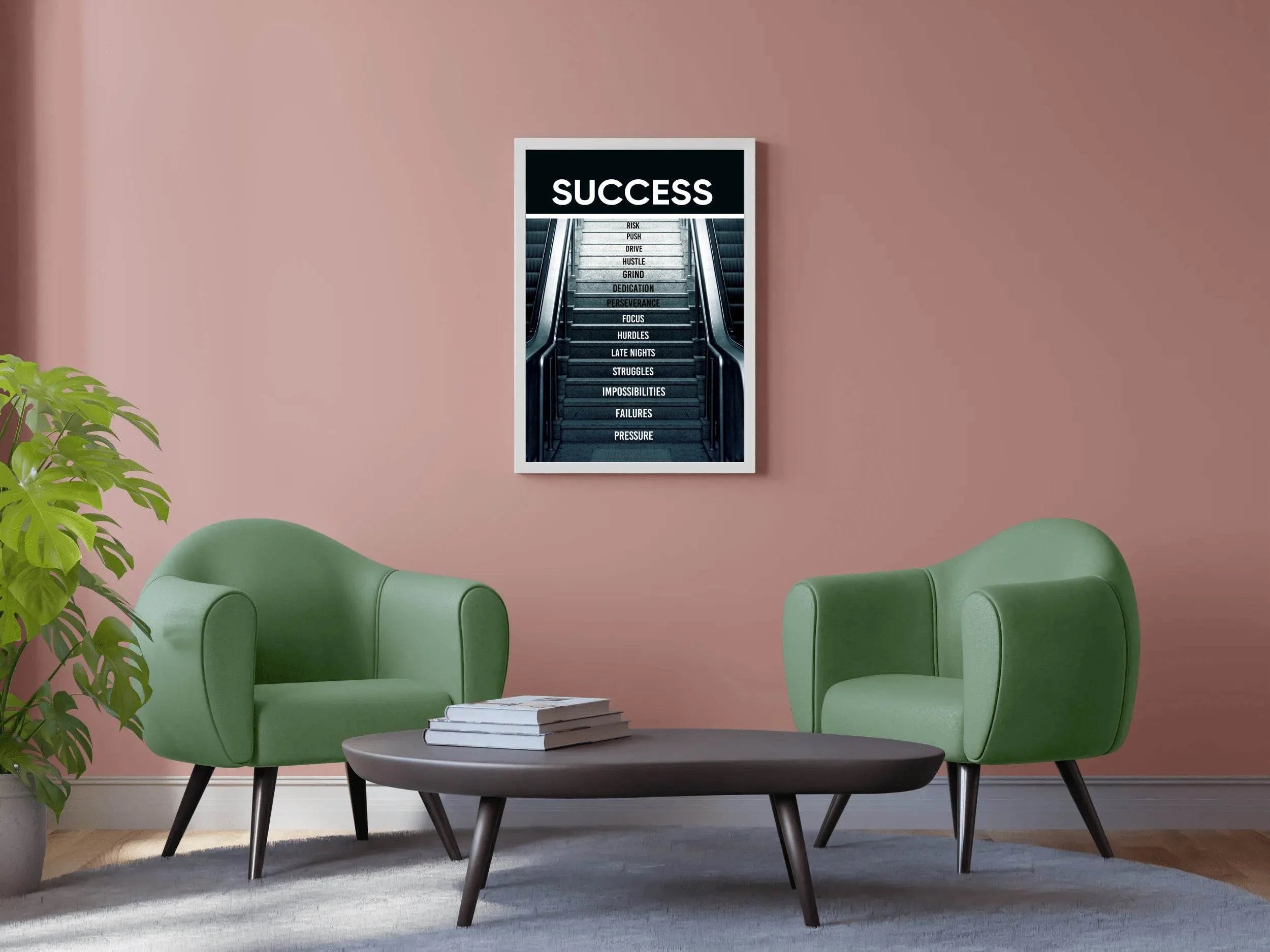 Success Path Motivational Quote Wall Art - beink online art store