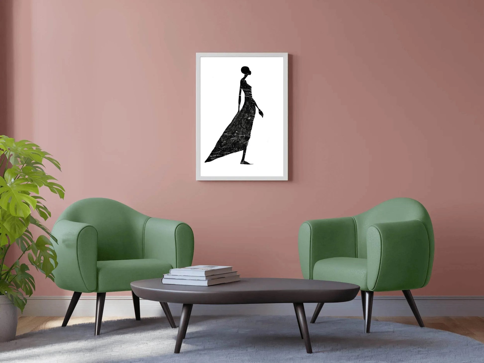 Black Woman Color Wall Art - beink online art store