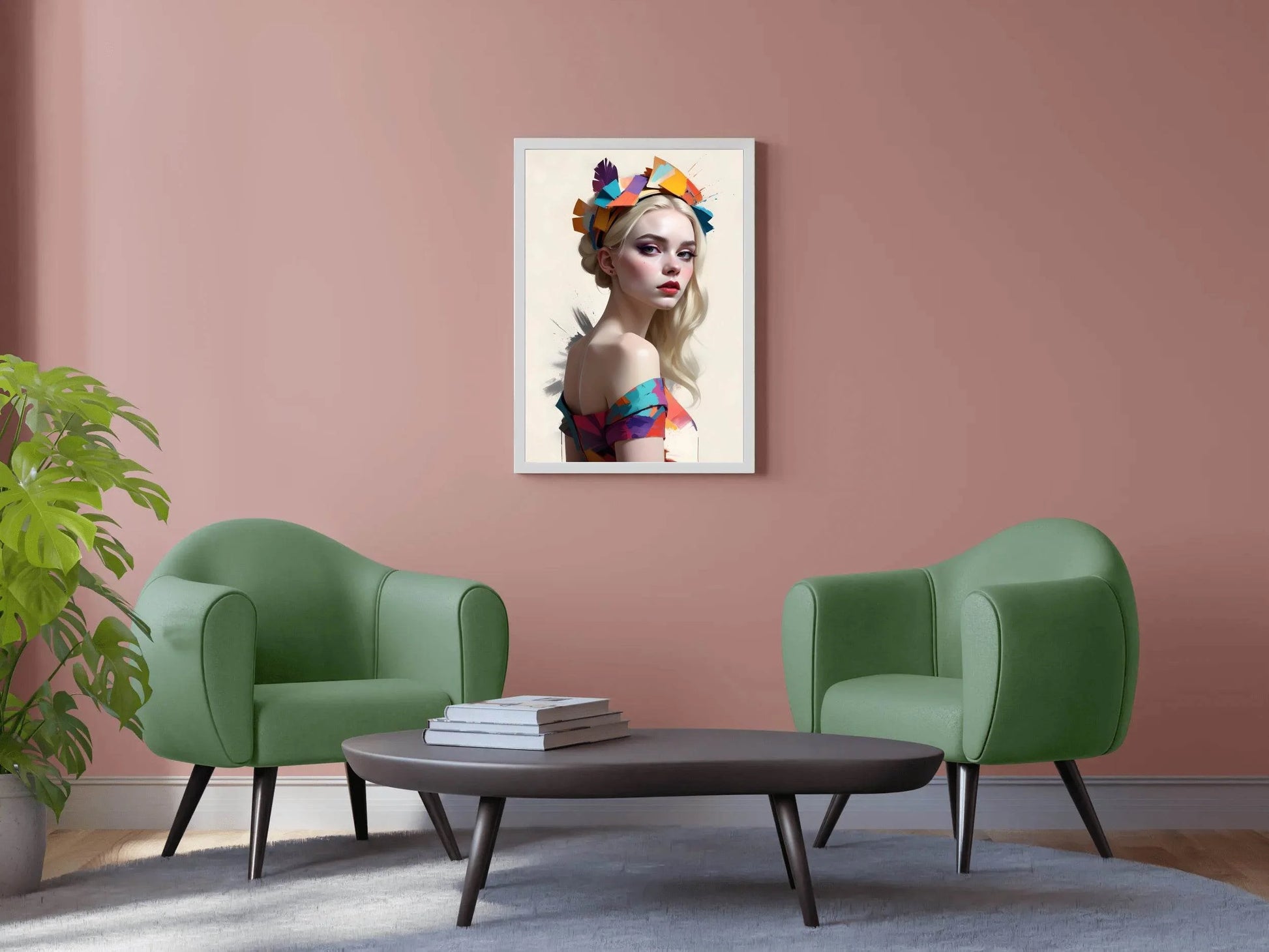 Girl with Blonde Hair Wall Art - beink online art store