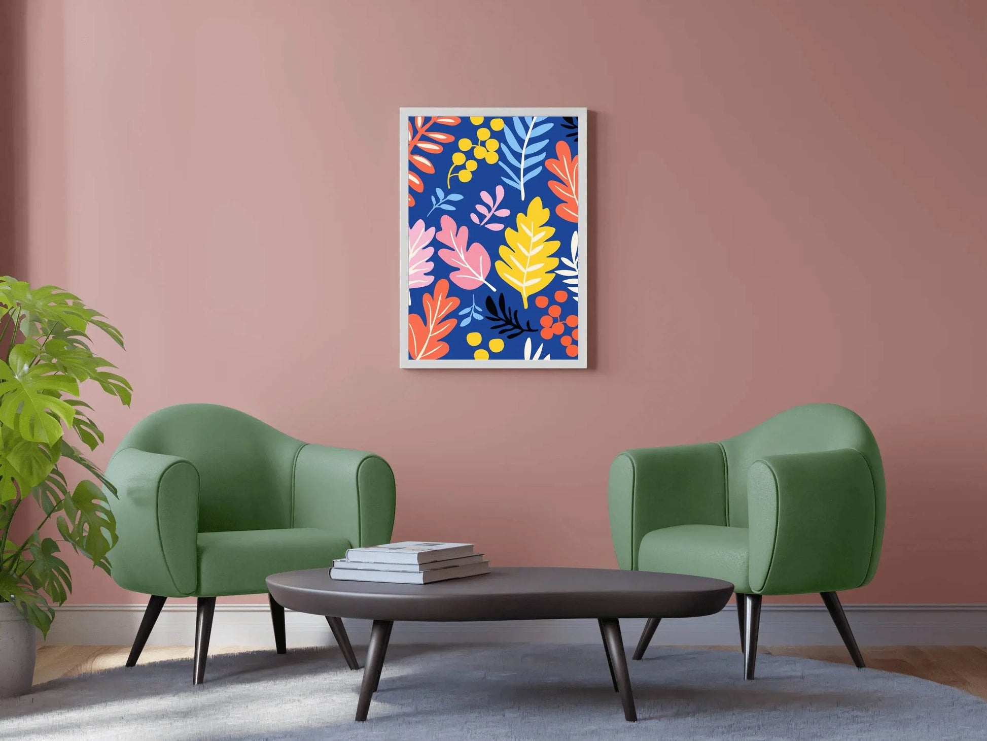 Different Colorful Leaves Wall Art - beink online art store