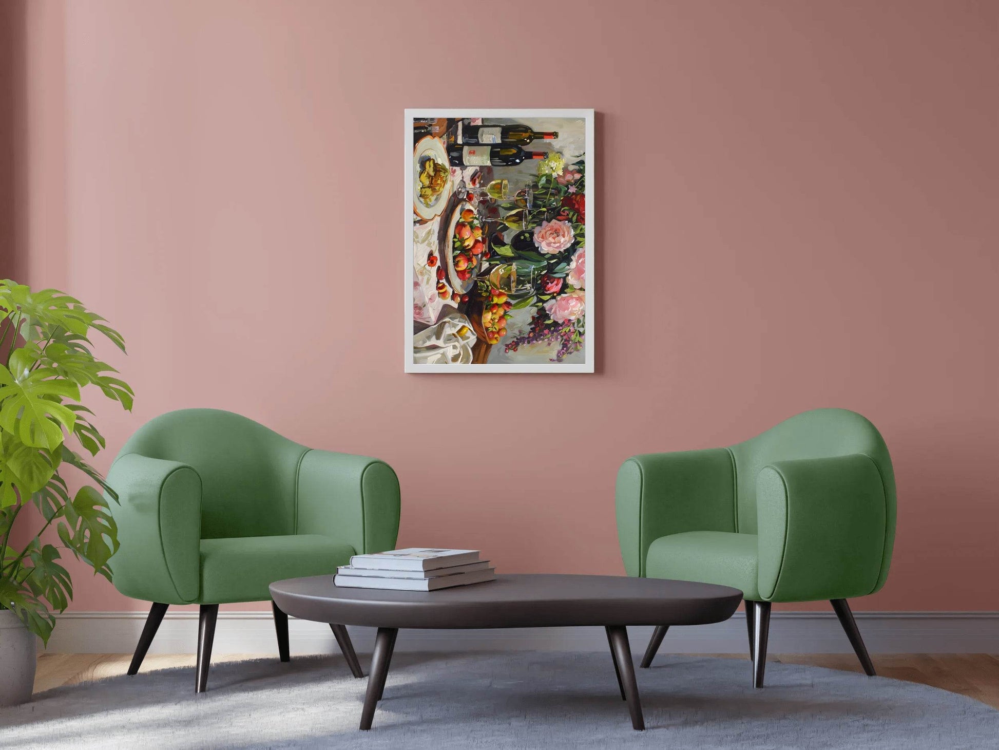 Cocktail Bar Table Wall Art - beink online art store