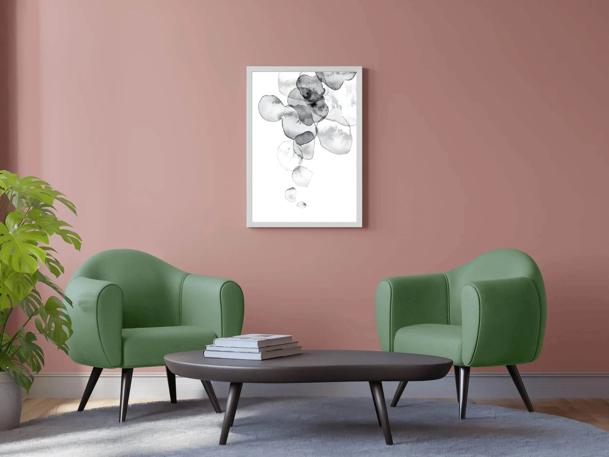 Watercolor Ocean Currents Modern Wall Art - beink online art store