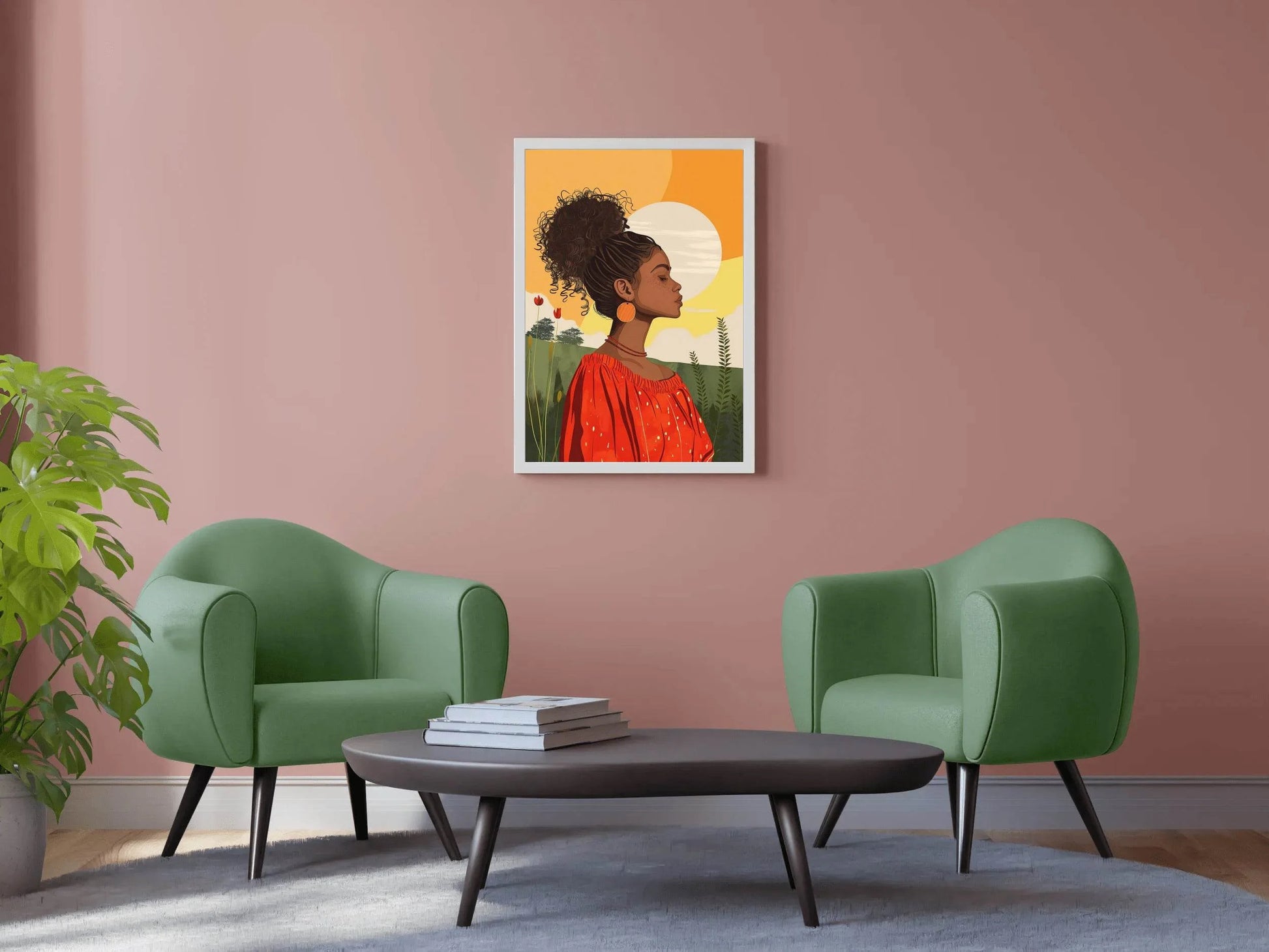 African Girl in Nature Wall Art - beink online art store