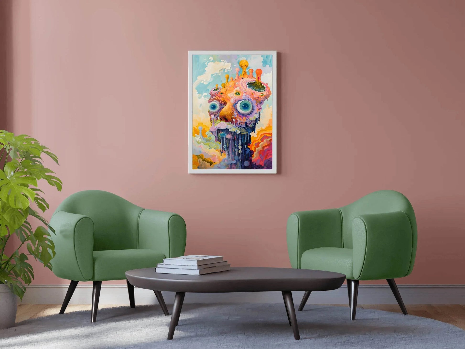 Master Flame Psychedelic Themed Aesthetic Wall Art - beink online art store