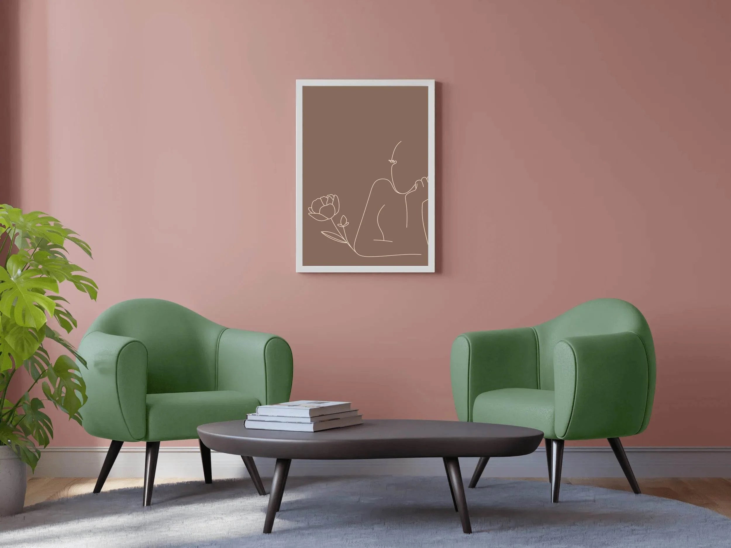 Woman Thinking Wall Art - beink online art store