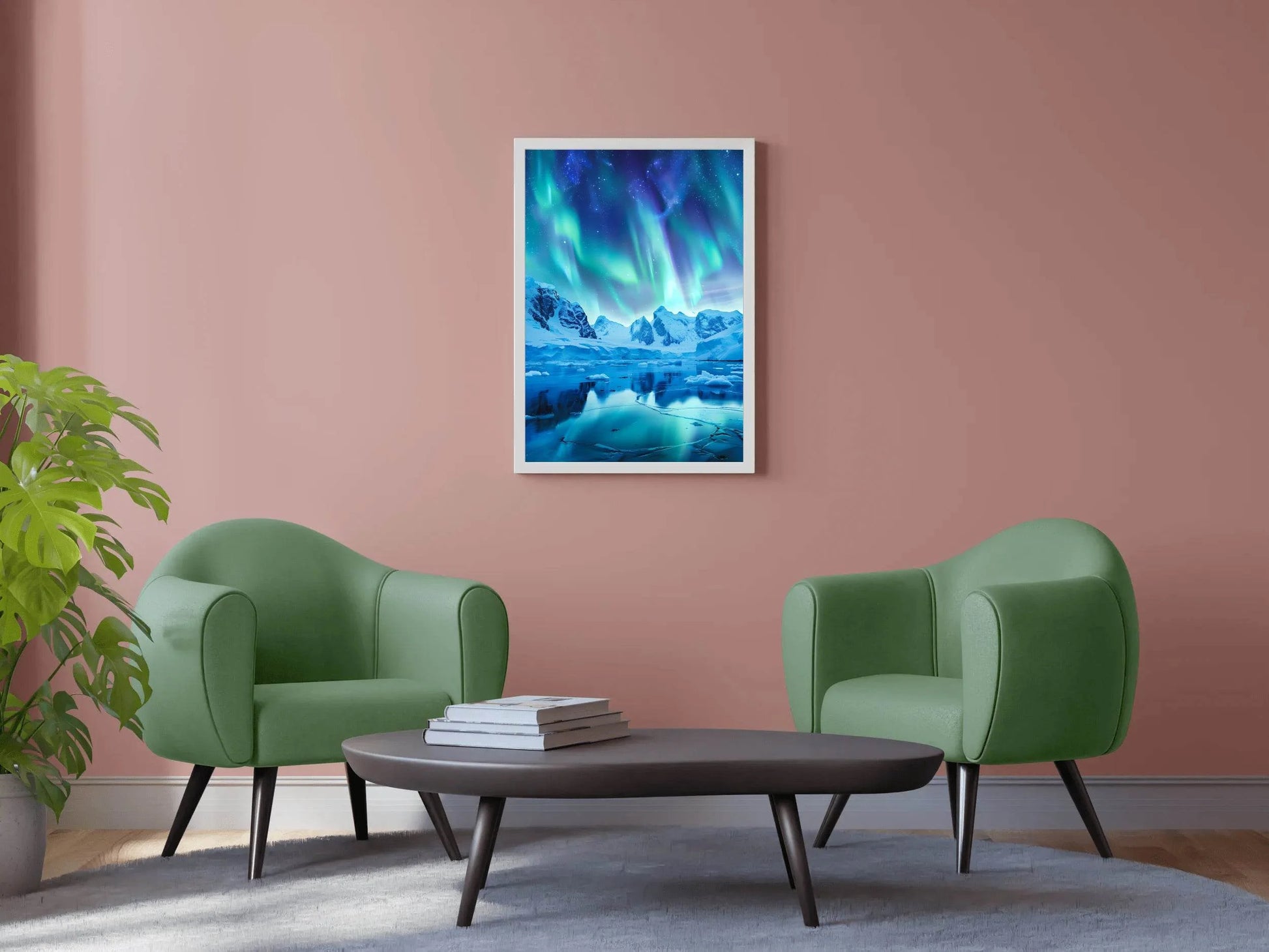 Arctic Aurora Reflection Wall Art - beink online art store