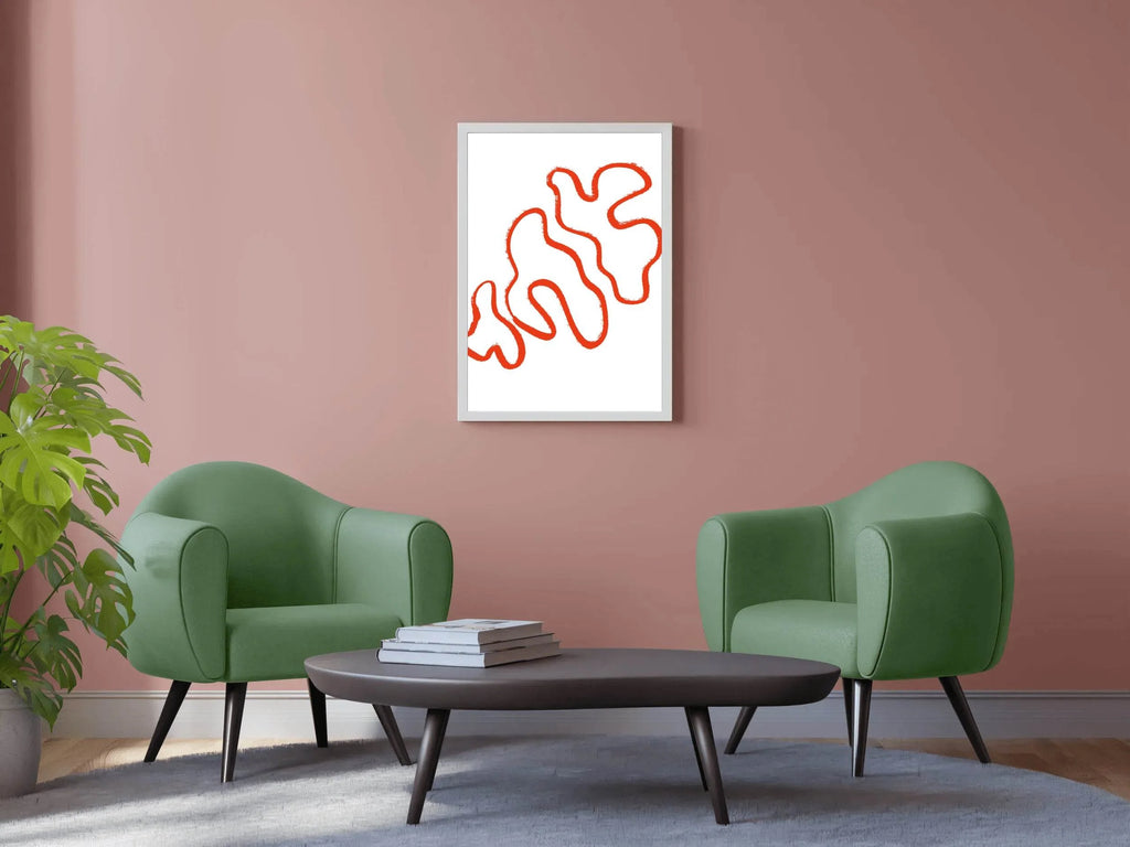 Tree Mushroom Painting Wall Art - beink online art store