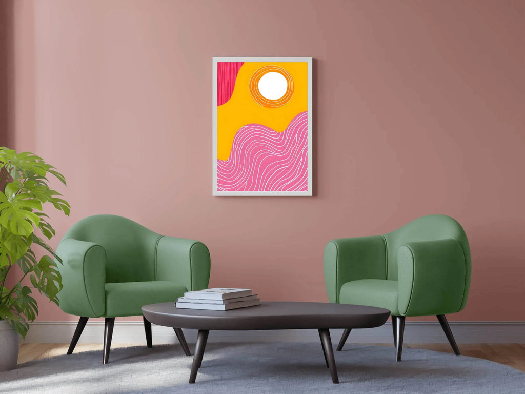 Geometric Lines Painting Digital Art - beink online art store