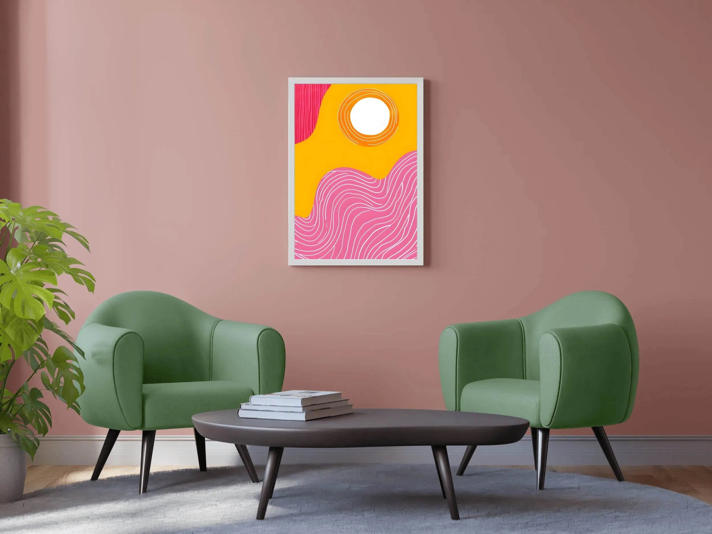 Geometric Lines Painting Digital Art - beink online art store