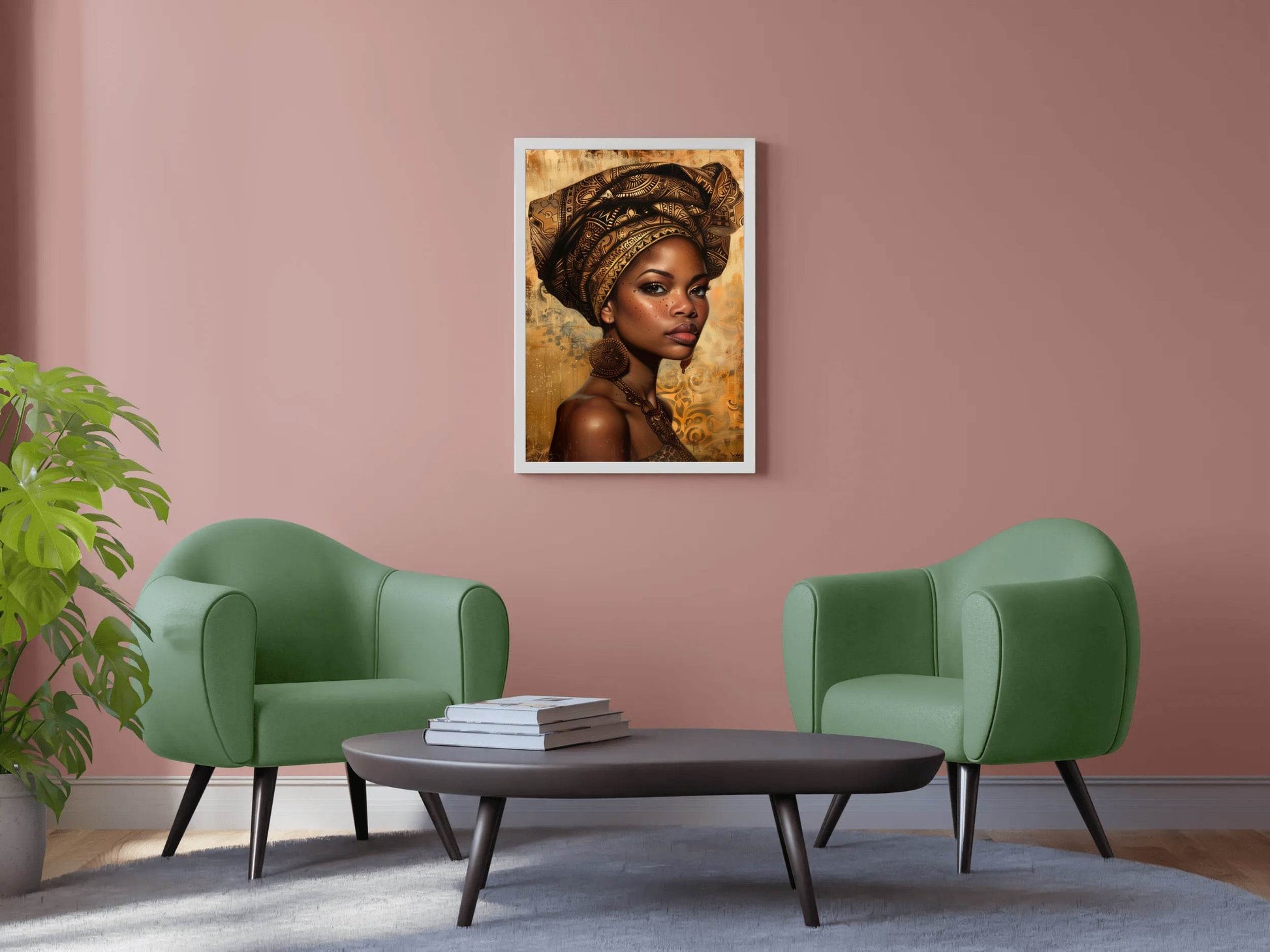 Beautiful Black Woman Wall Art - beink online art store