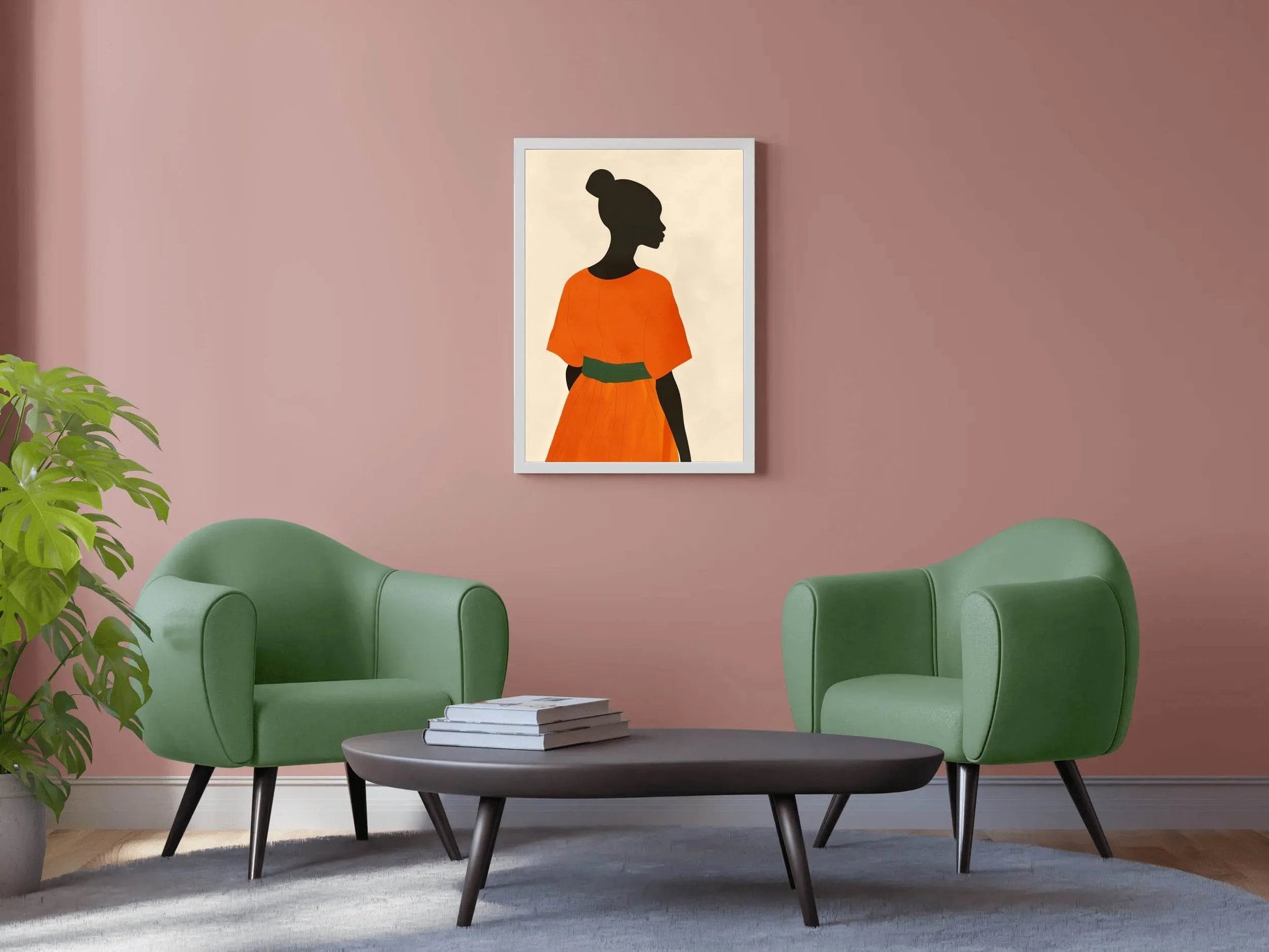 Black Women Textured Wall Art - beink online art store
