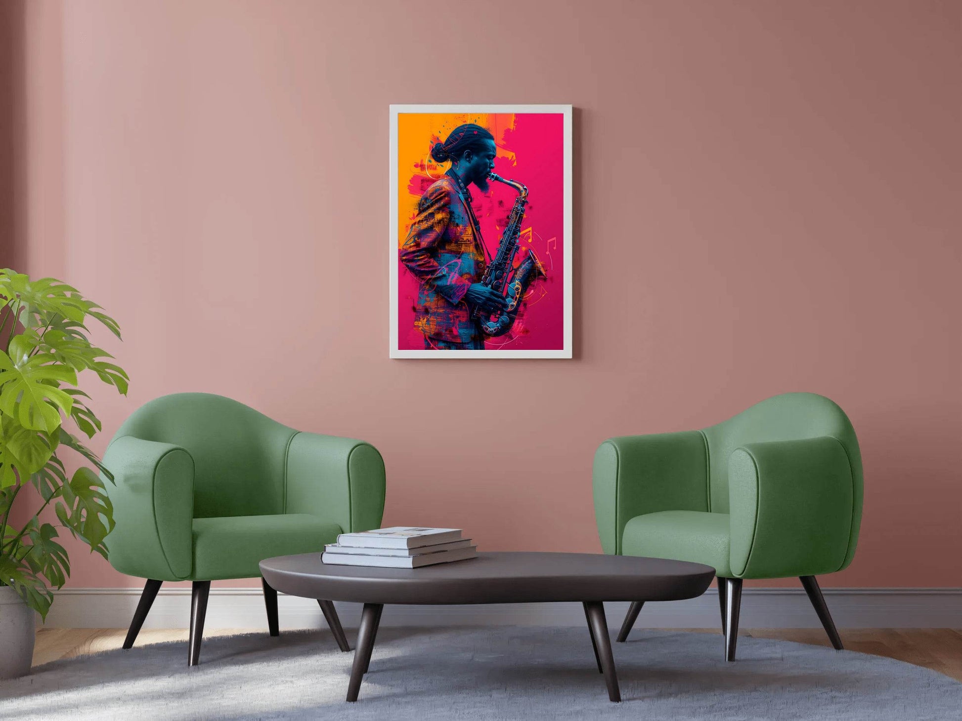 Saxophone Player Wall Art - beink online art store