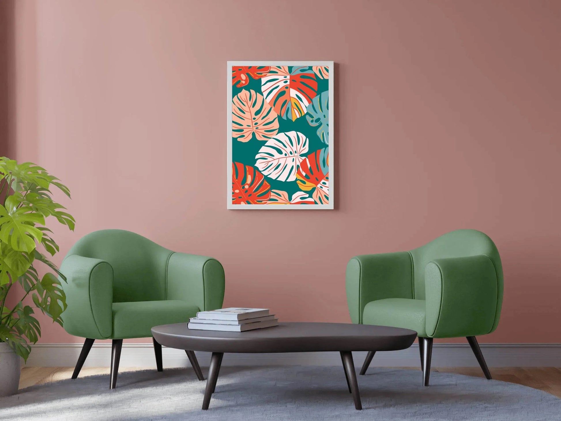 Drawing of Large Fig Leaves - beink online art store