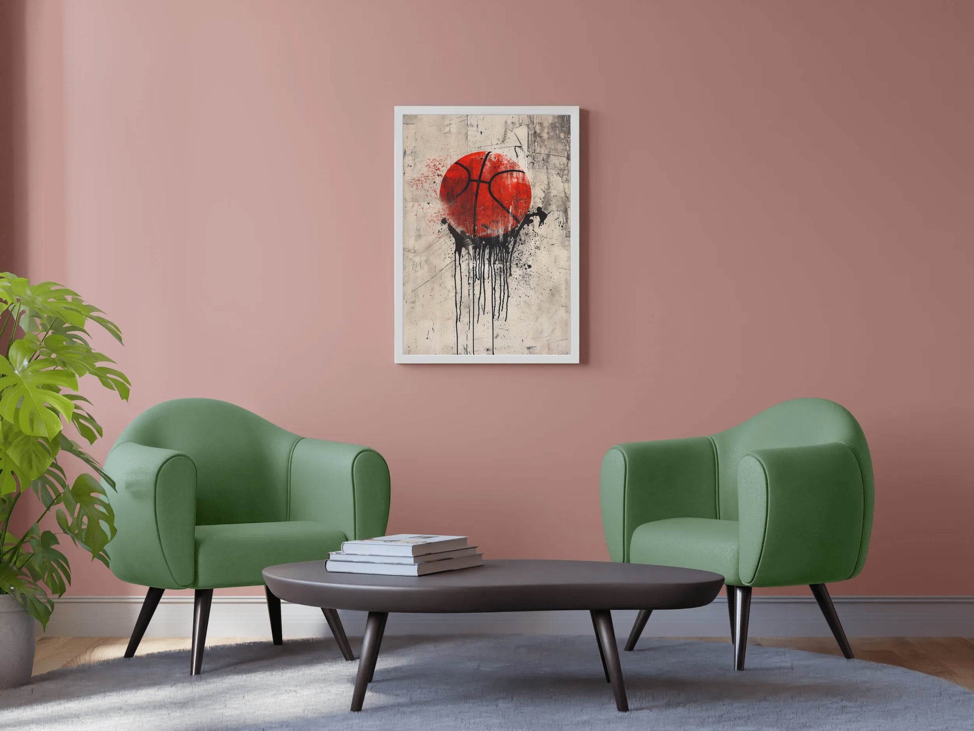 Master Flame Sports Aesthetic Wall Art Poster for Living Room, Home & Wall Decor - Basketball - beink online art store