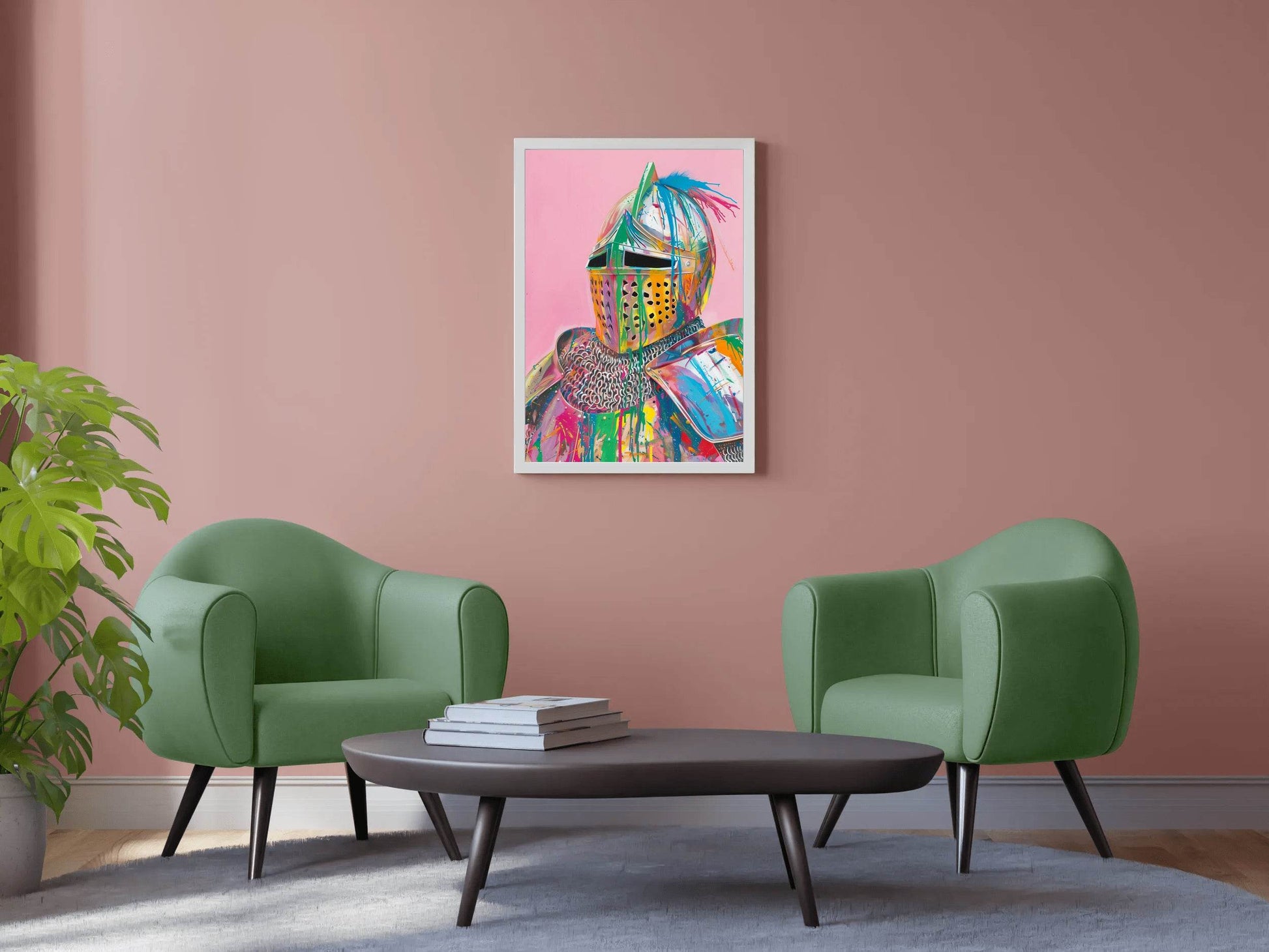 Colorful Knight Wall Art - beink online art store