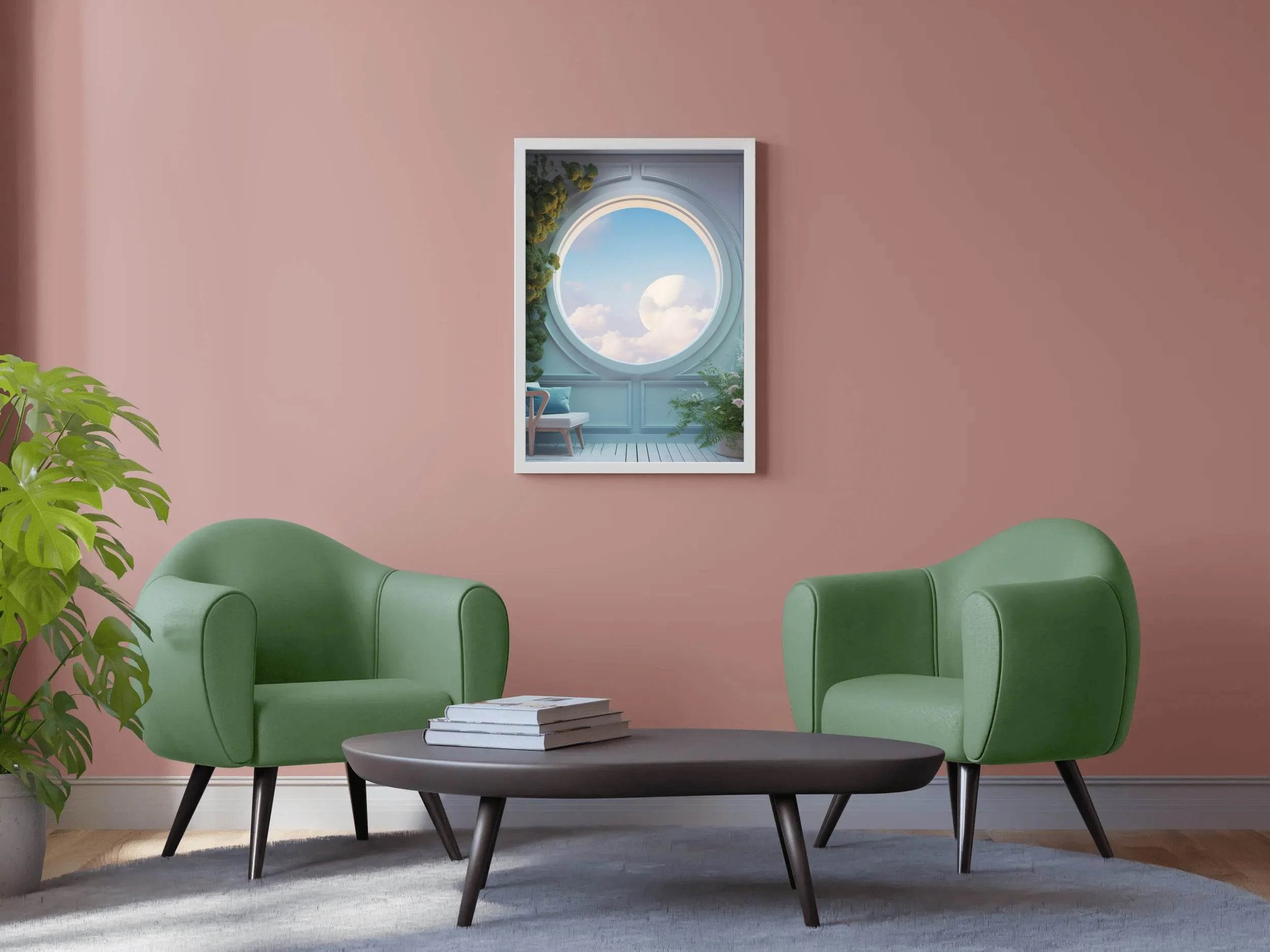 Window With Magical Landscape View Anime Wall Art - beink online art store