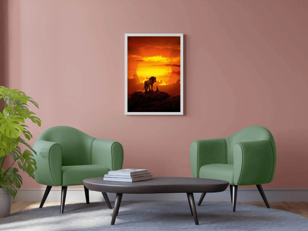 THE LION KING into Sunset Wall Art - beink online art store