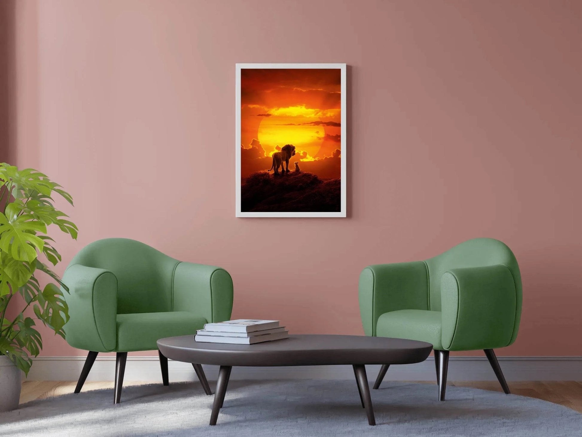 THE LION KING into Sunset Wall Art - beink online art store