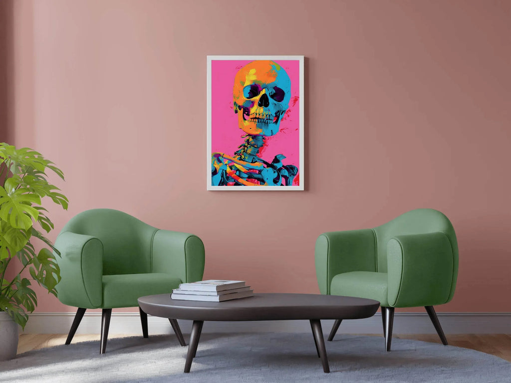 Skeleton Colorful Wall Art - beink online art store