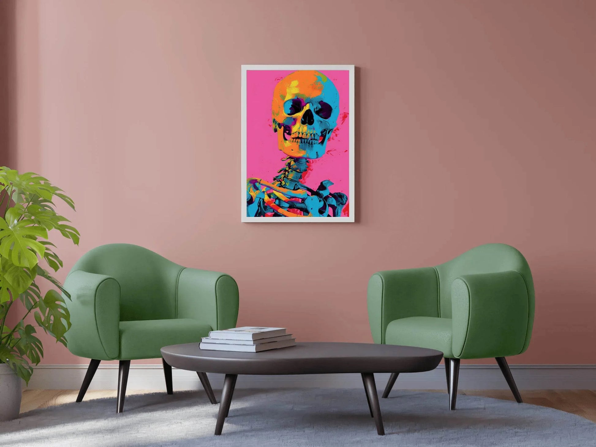 Skeleton Colorful Wall Art - beink online art store