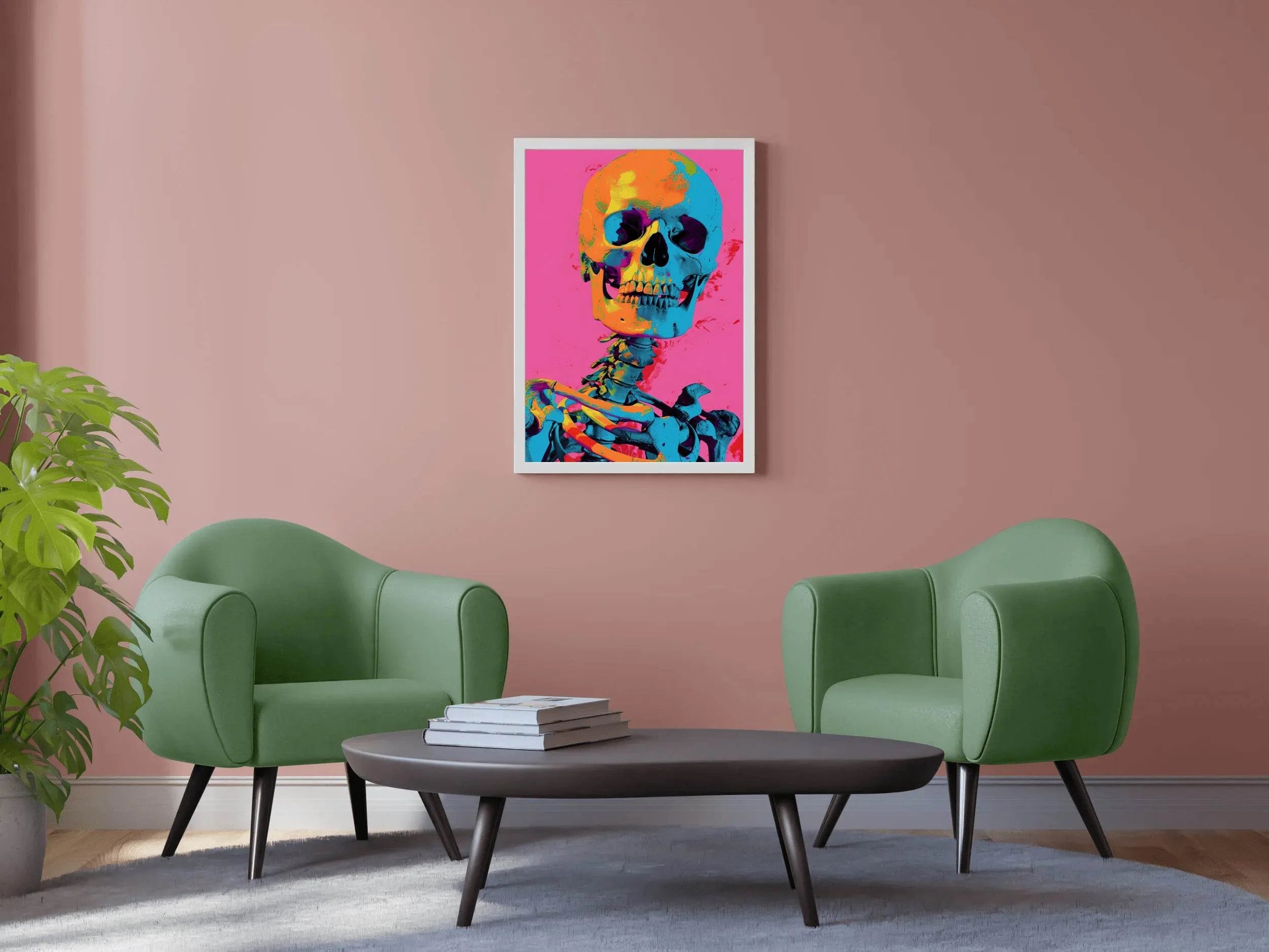 Skeleton Colorful Wall Art - beink online art store