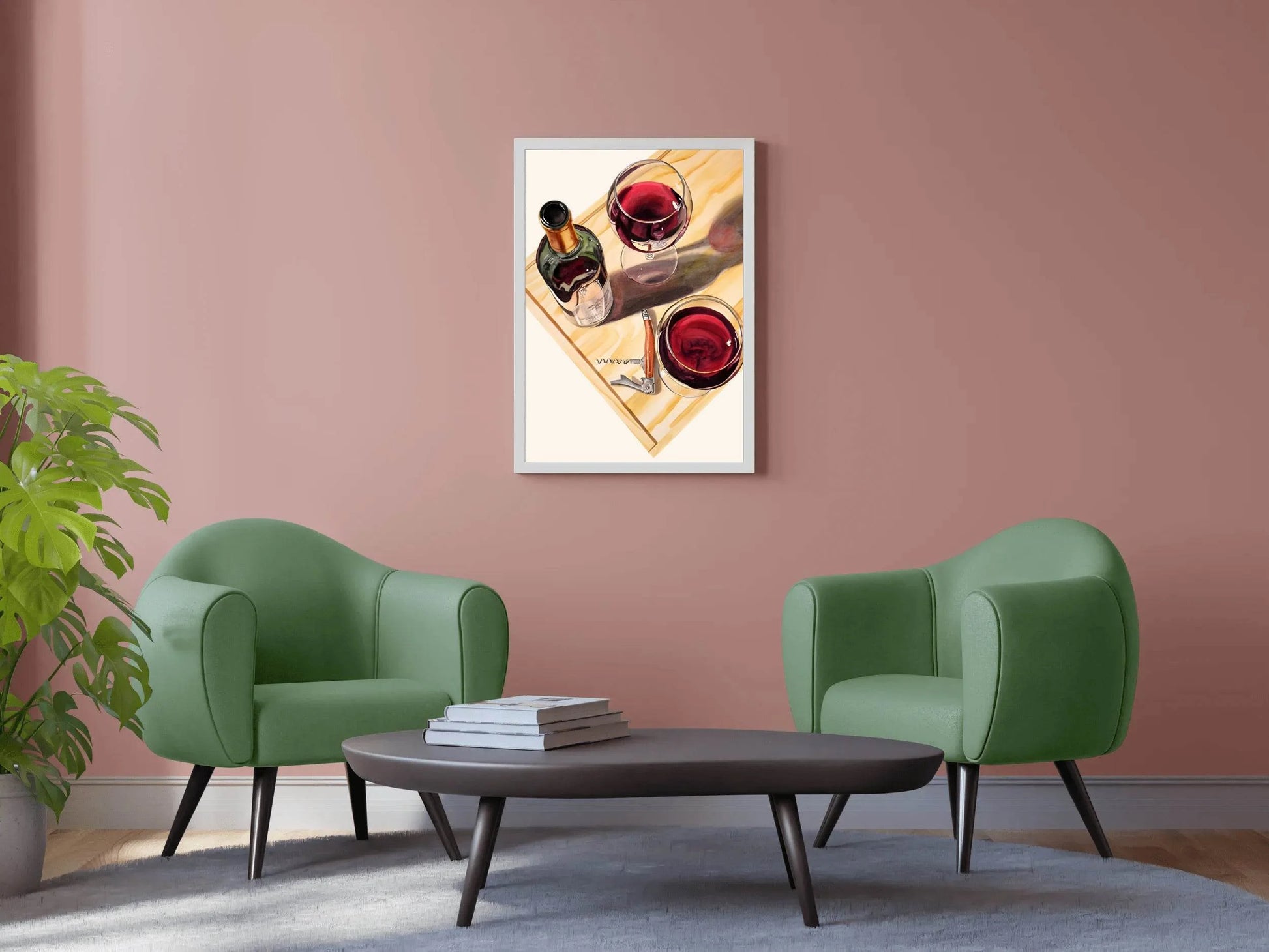 Glass of Champagne and Wine Wall Art - beink online art store
