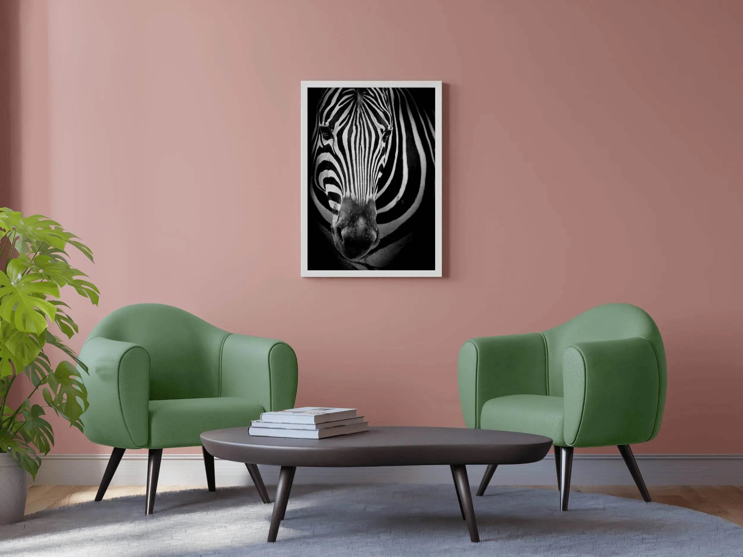 Zebra Black & White Wall Art - beink online art store