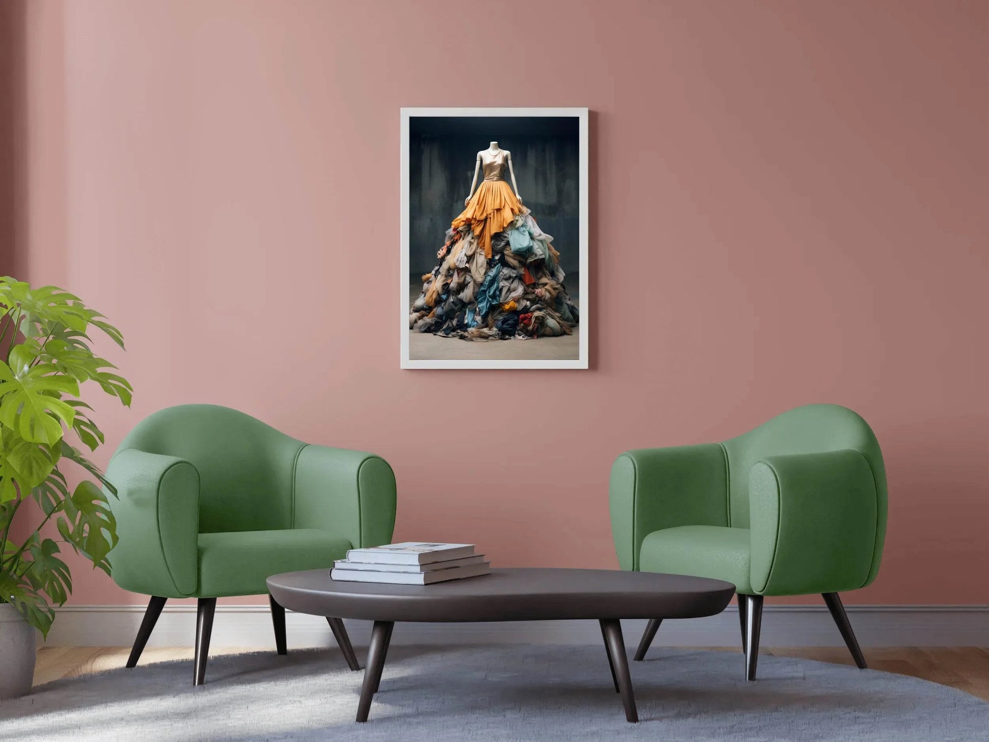 Colorful Clothes On Mannequins Wall Art - beink online art store