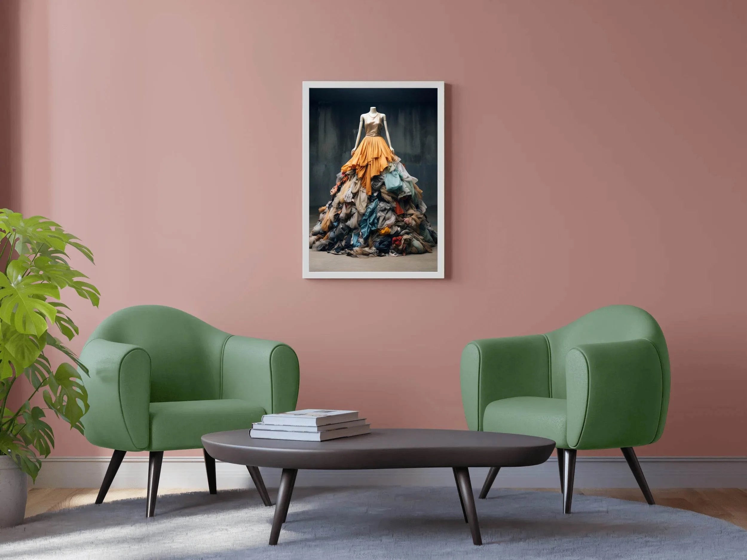 Colorful Clothes On Mannequins Wall Art - beink online art store