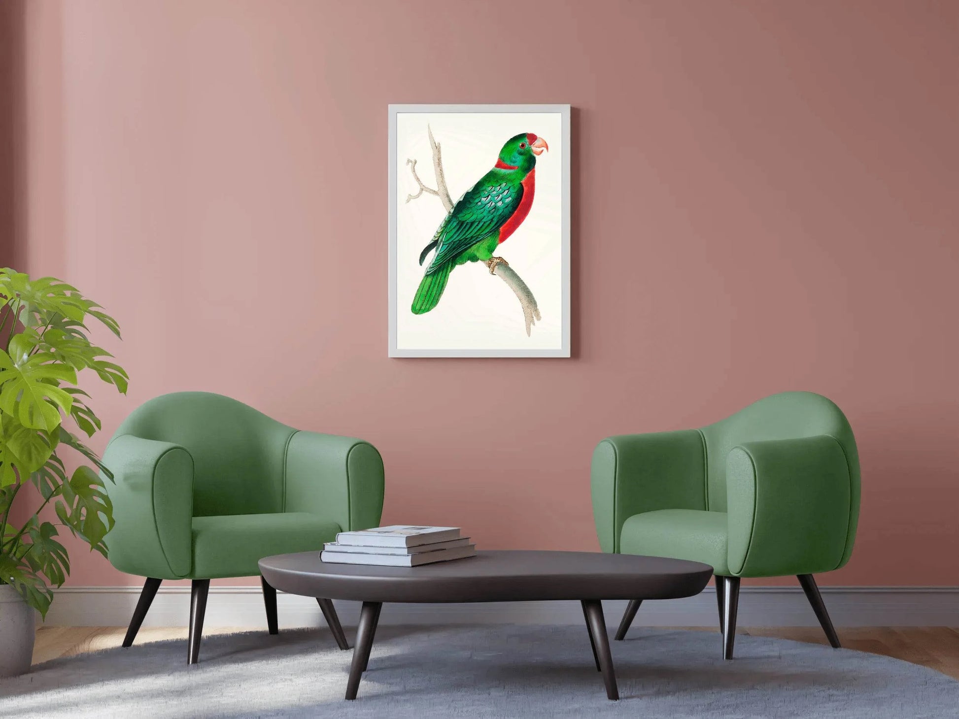 Watorcolor Painting of Green Parrot Wall Art - beink online art store