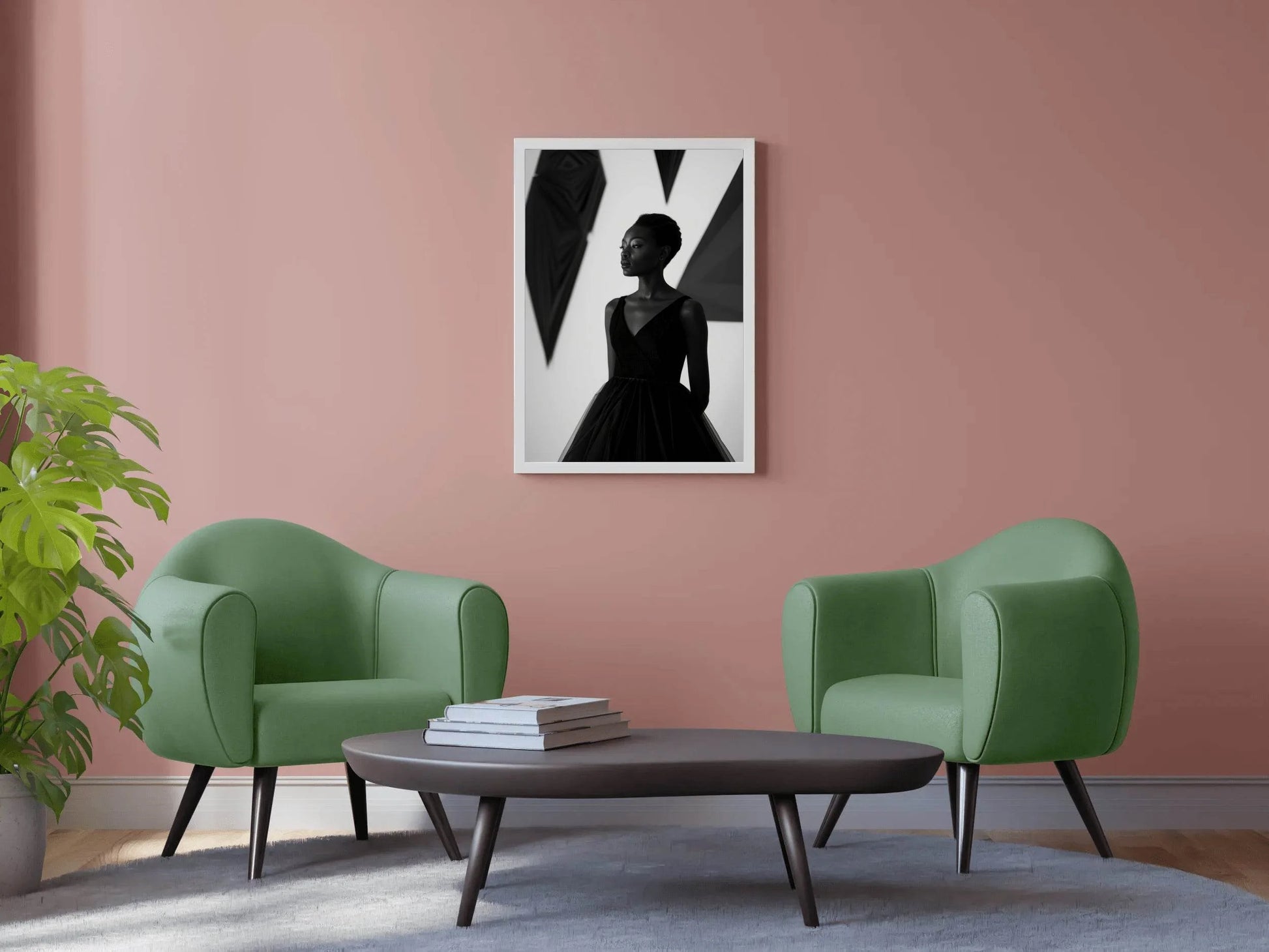 Black-White Portrait Of African Woman Wall Art - beink online art store